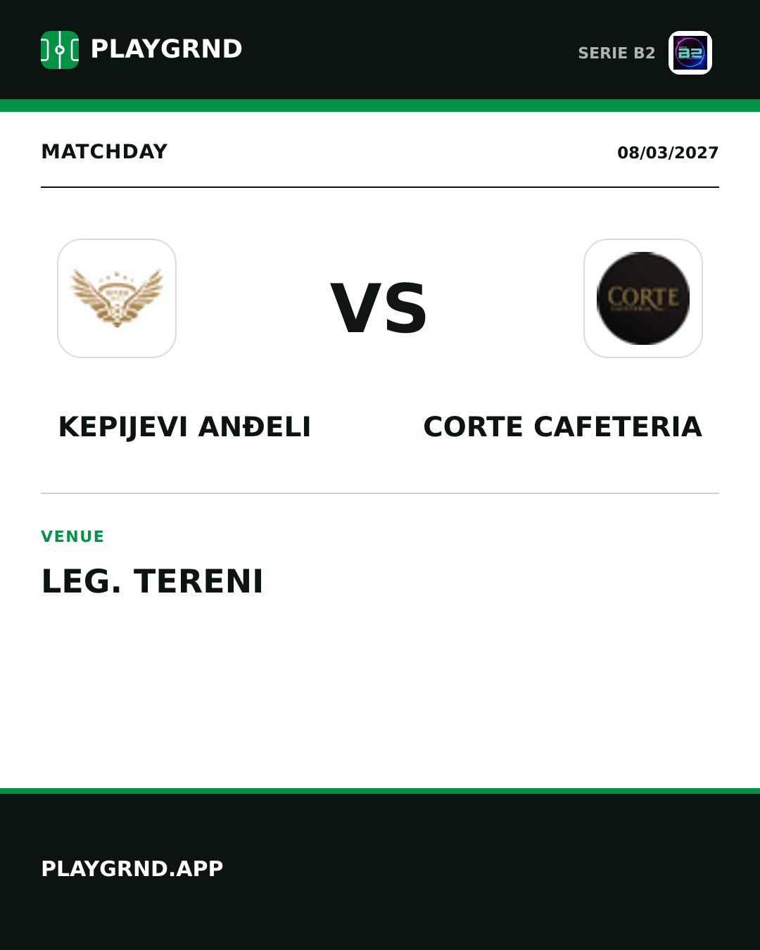 Instagram artwork: Kepijevi Anđeli vs Corte Cafeteria