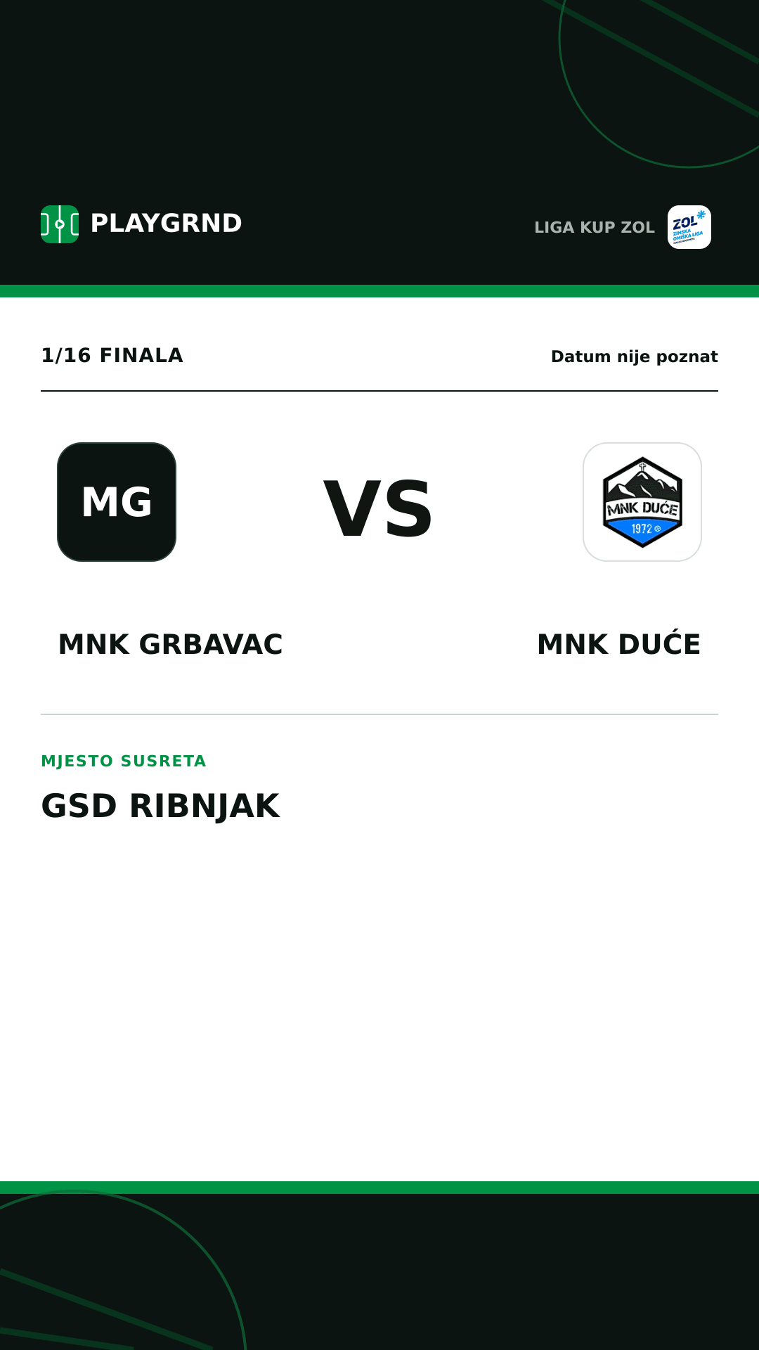 Instagram slika: MNK Grbavac vs MNK Duće