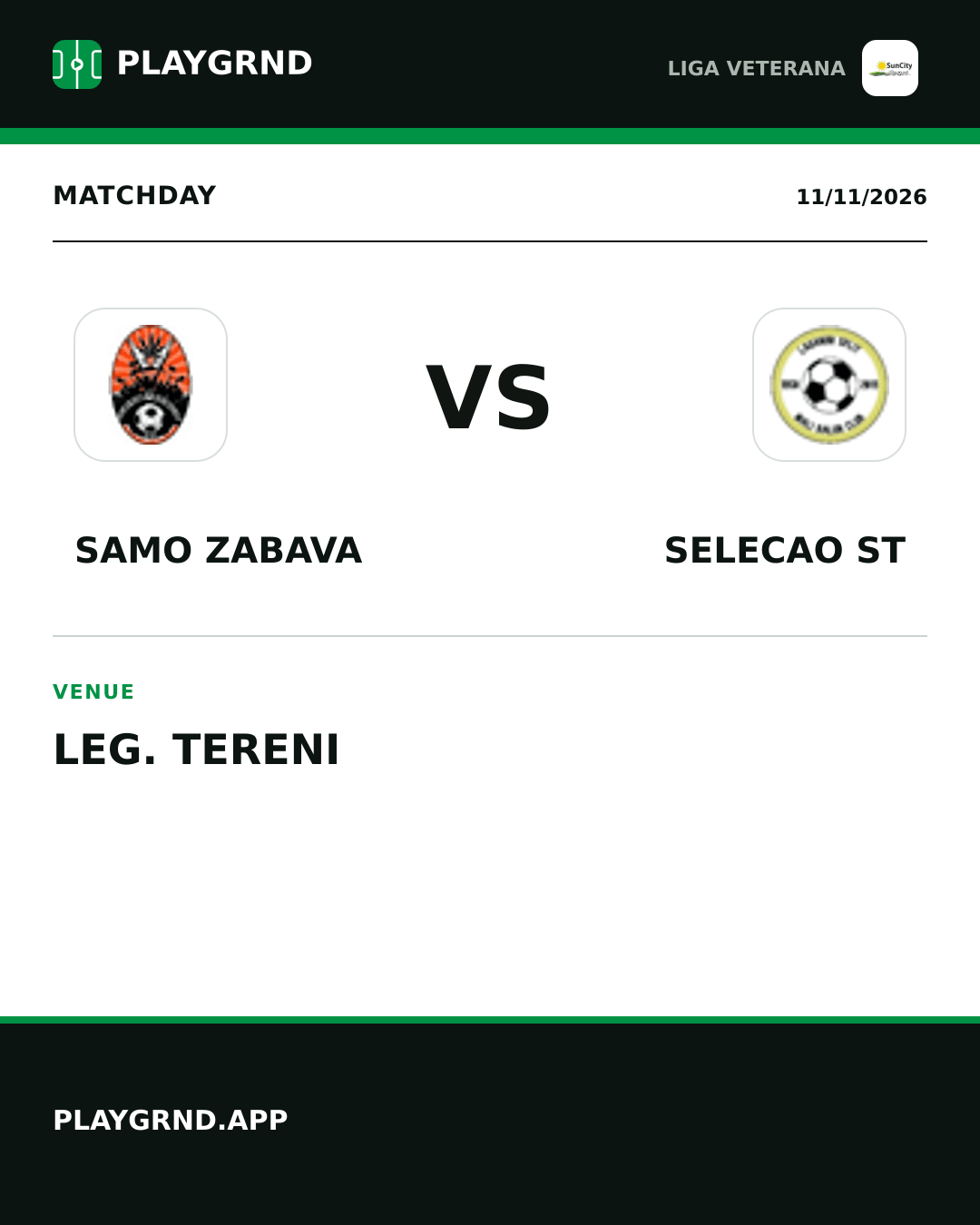 Instagram artwork: Samo Zabava vs Selecao ST