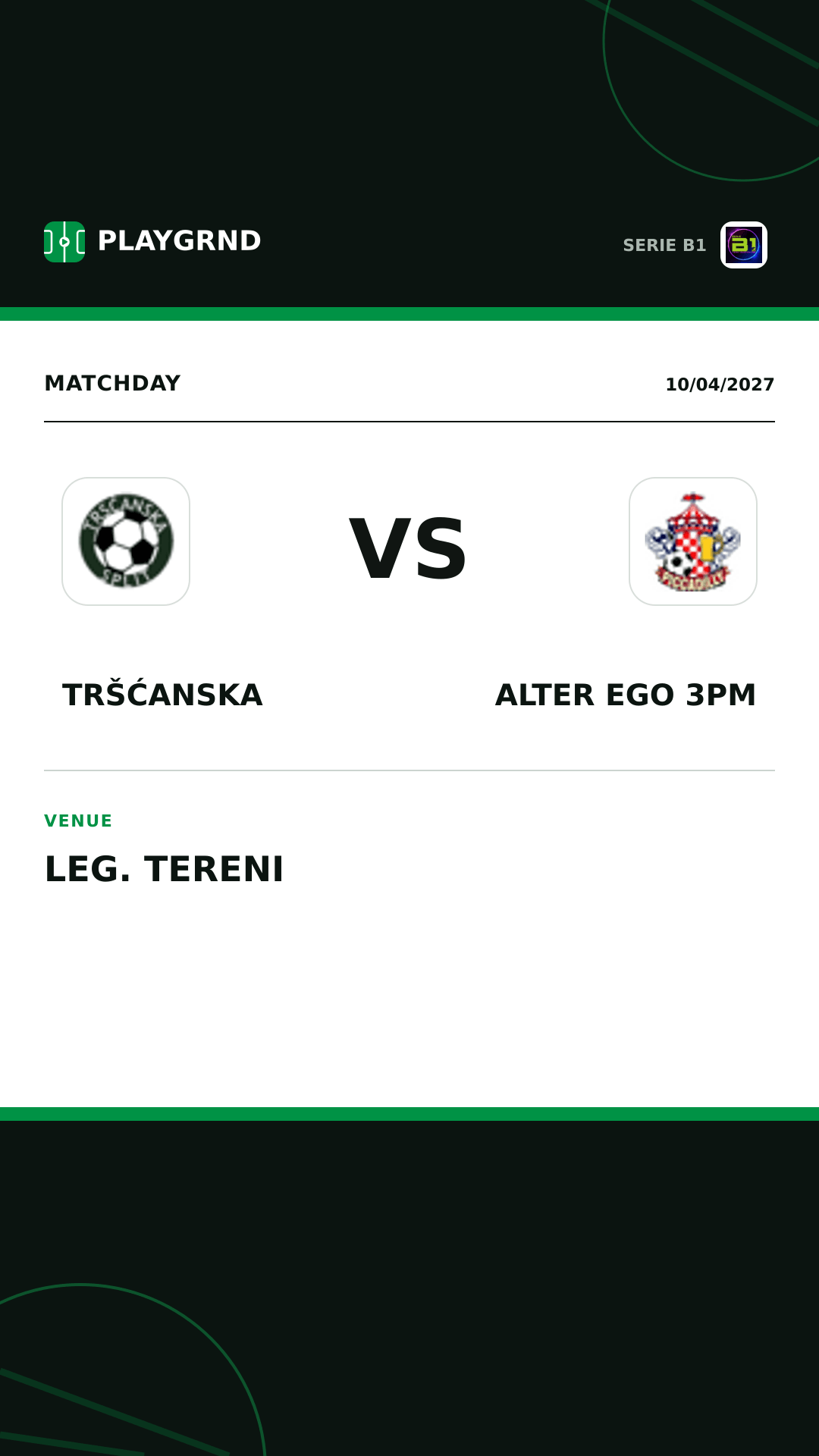 Instagram artwork: Tršćanska vs Alter Ego 3PM