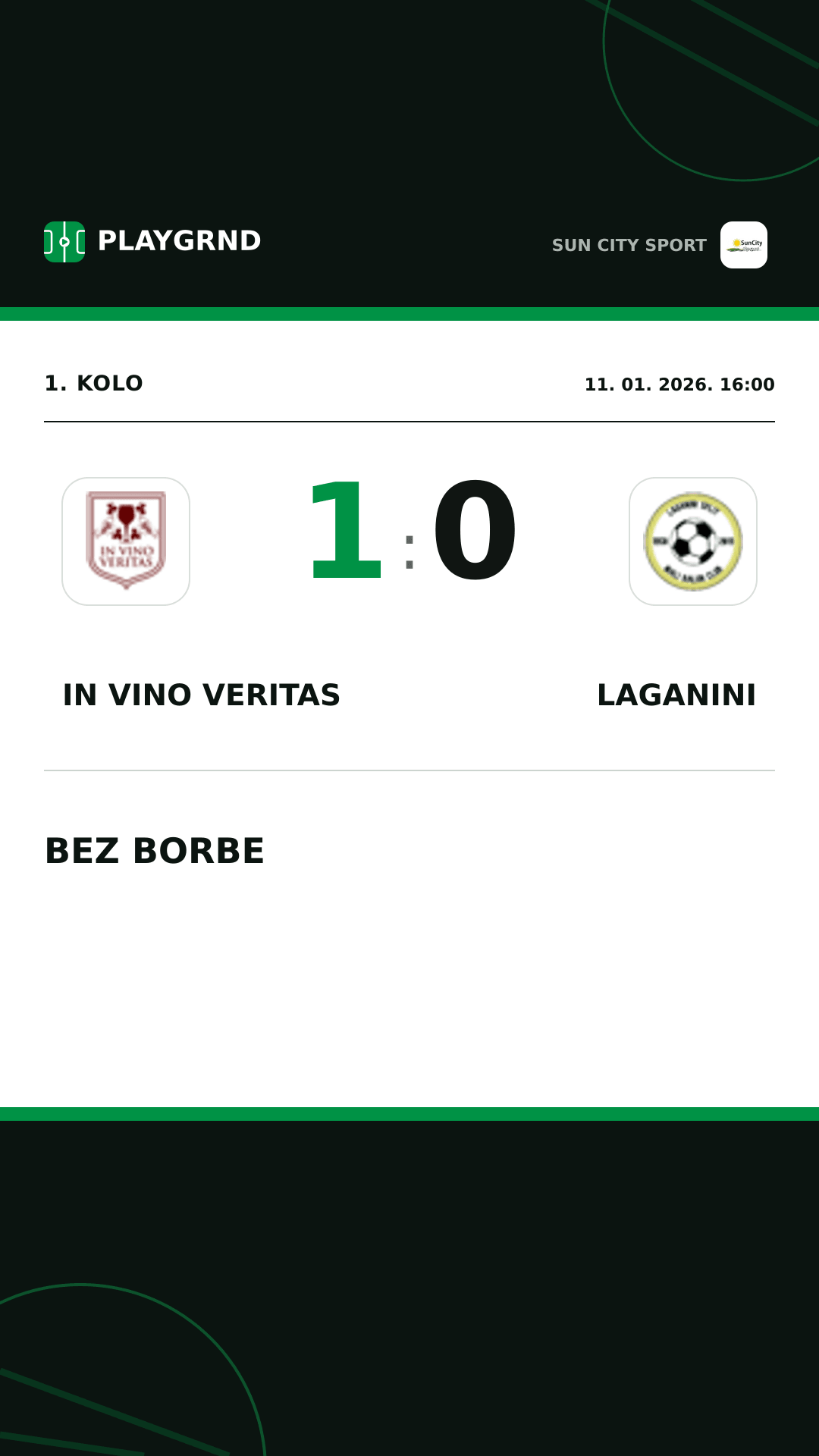 Instagram slika: IN Vino Veritas 1:0 Laganini