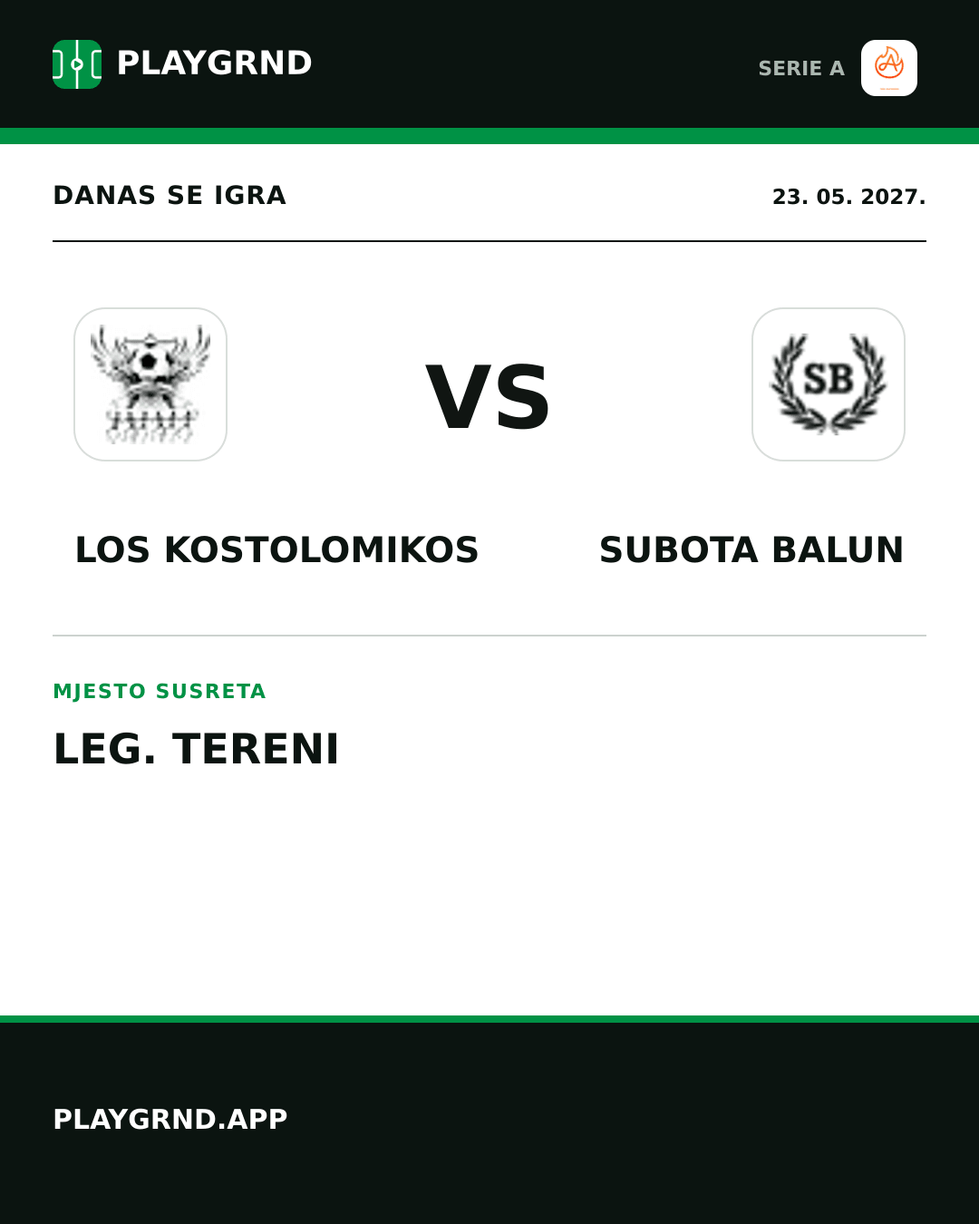 Instagram slika: Los Kostolomikos vs Subota Balun
