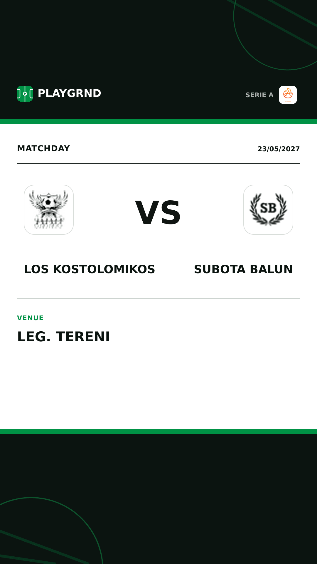 Instagram artwork: Los Kostolomikos vs Subota Balun