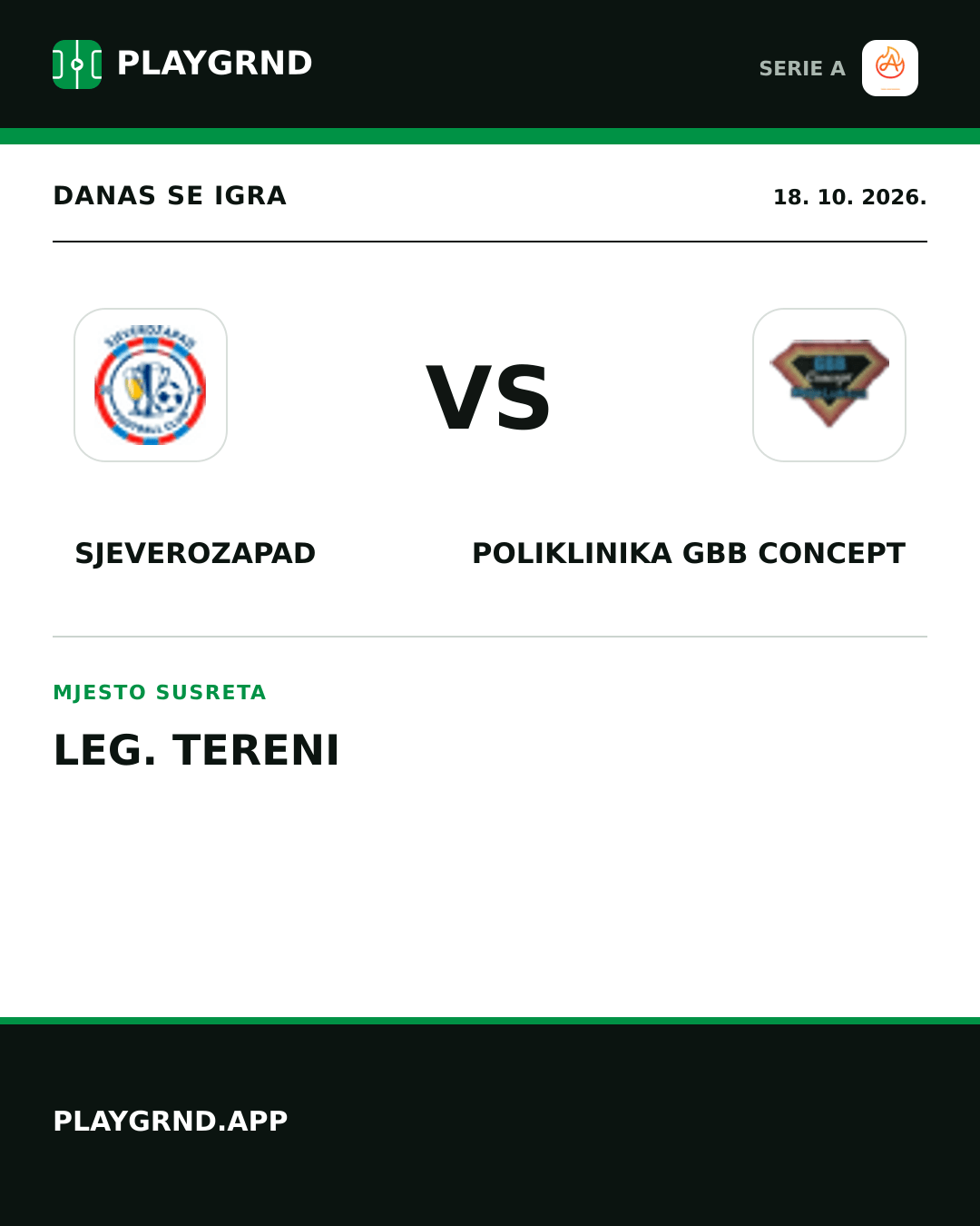 Instagram slika: Sjeverozapad vs Poliklinika Gbb Concept