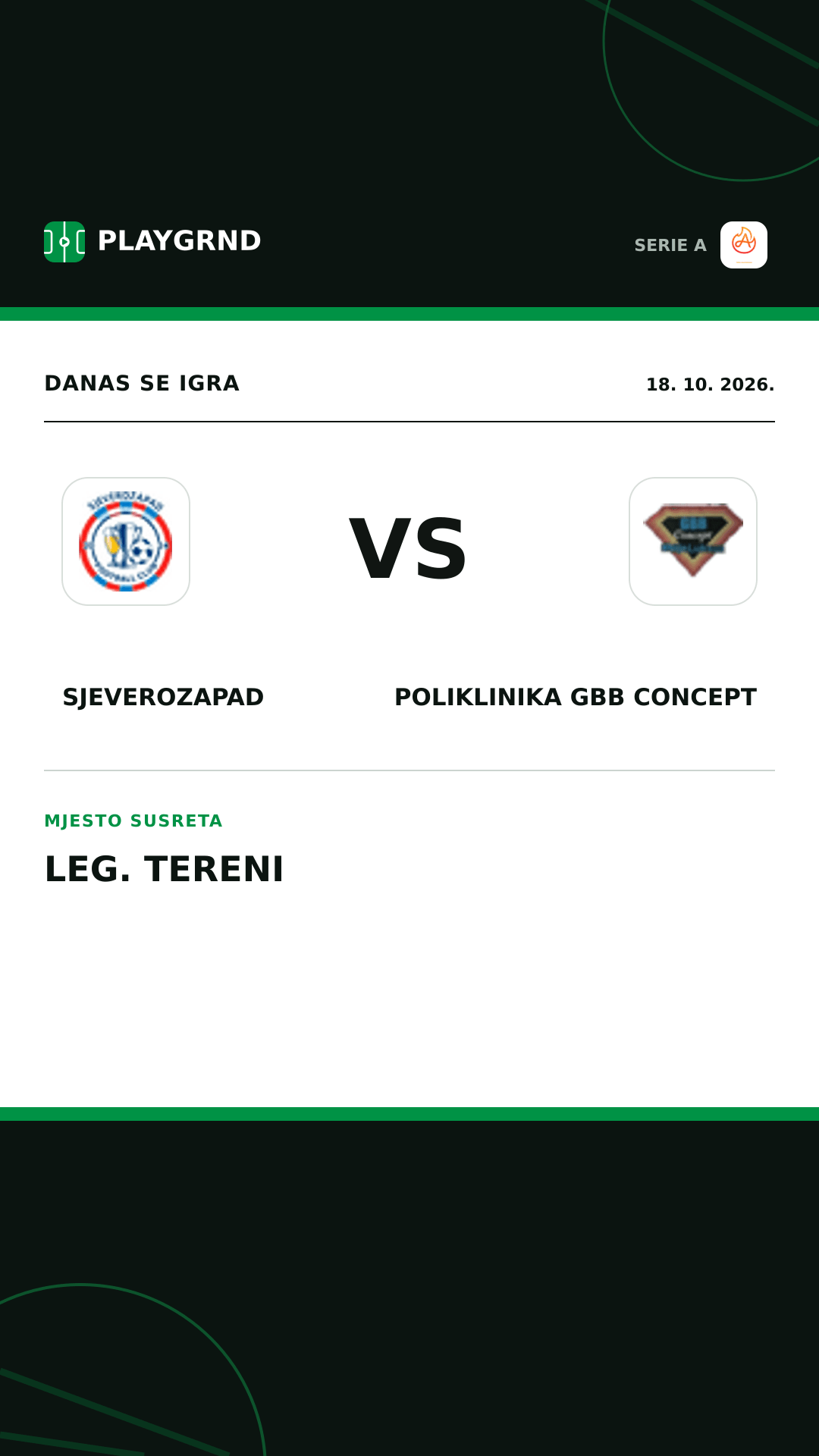 Instagram slika: Sjeverozapad vs Poliklinika Gbb Concept