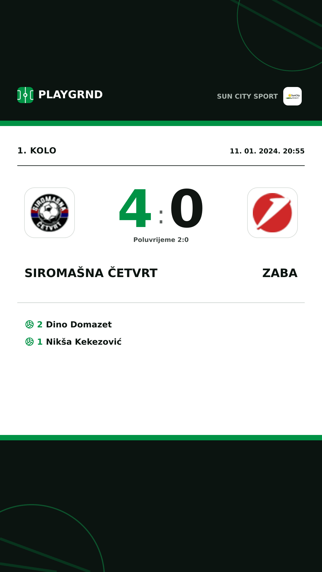 Instagram slika: Siromašna Četvrt 4:0 Zaba