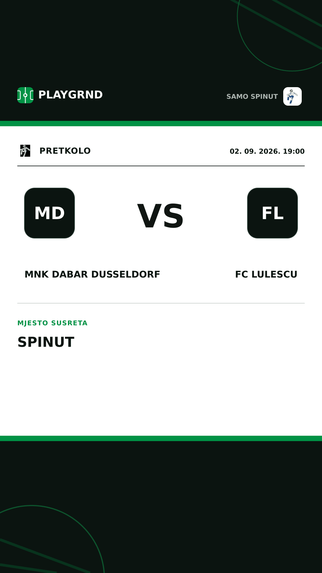 Instagram slika: MNK Dabar Dusseldorf vs FC Lulescu