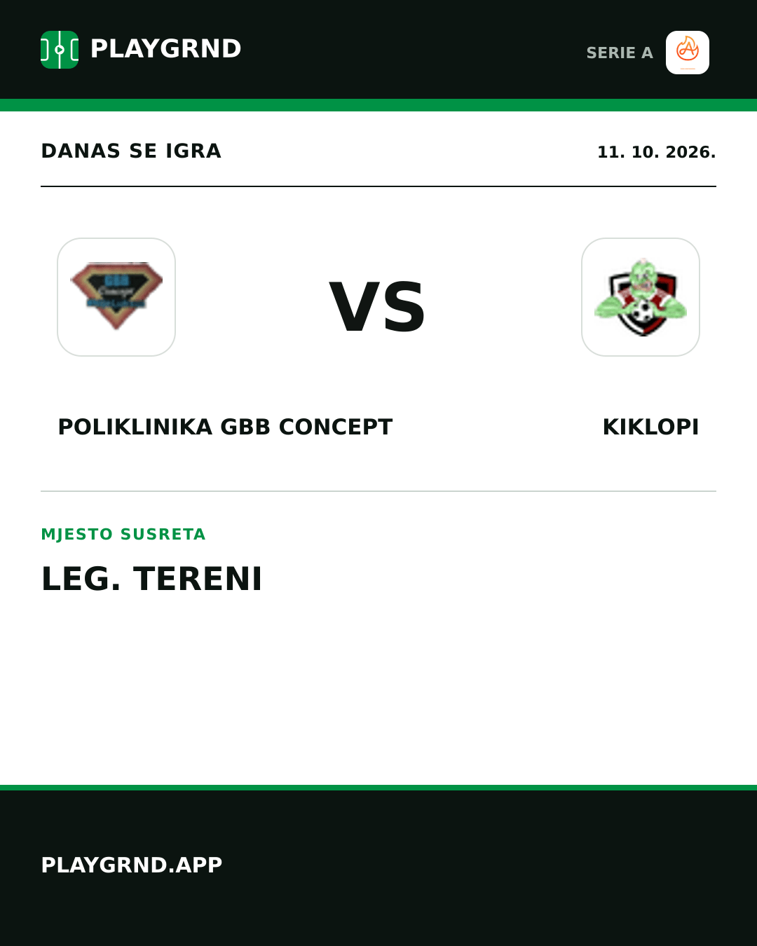 Instagram slika: Poliklinika Gbb Concept vs Kiklopi
