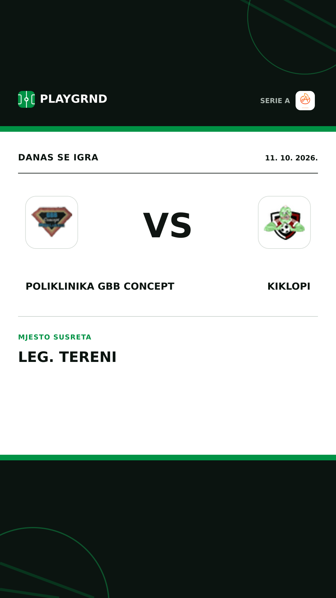 Instagram slika: Poliklinika Gbb Concept vs Kiklopi
