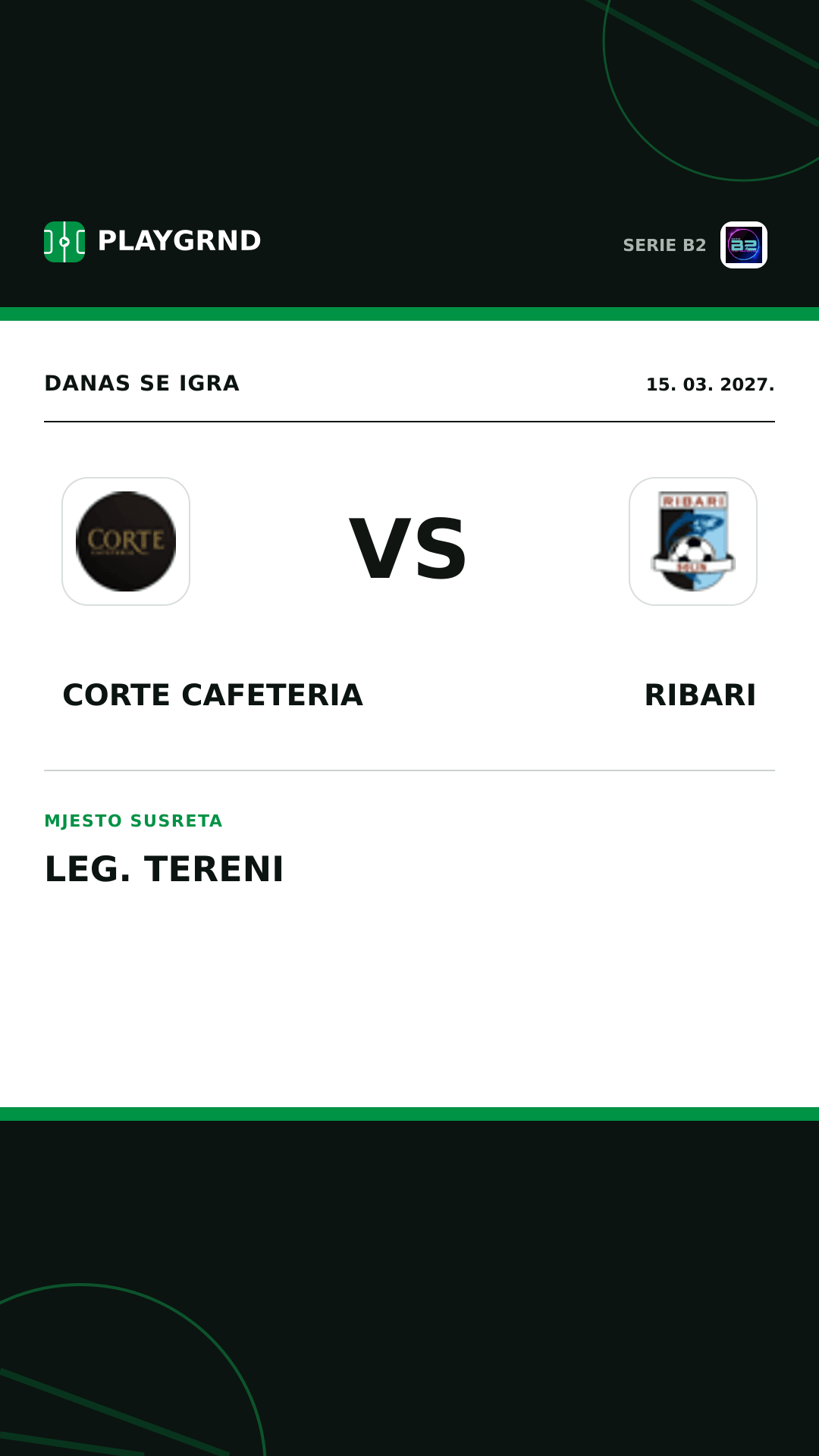 Instagram slika: Corte Cafeteria vs Ribari