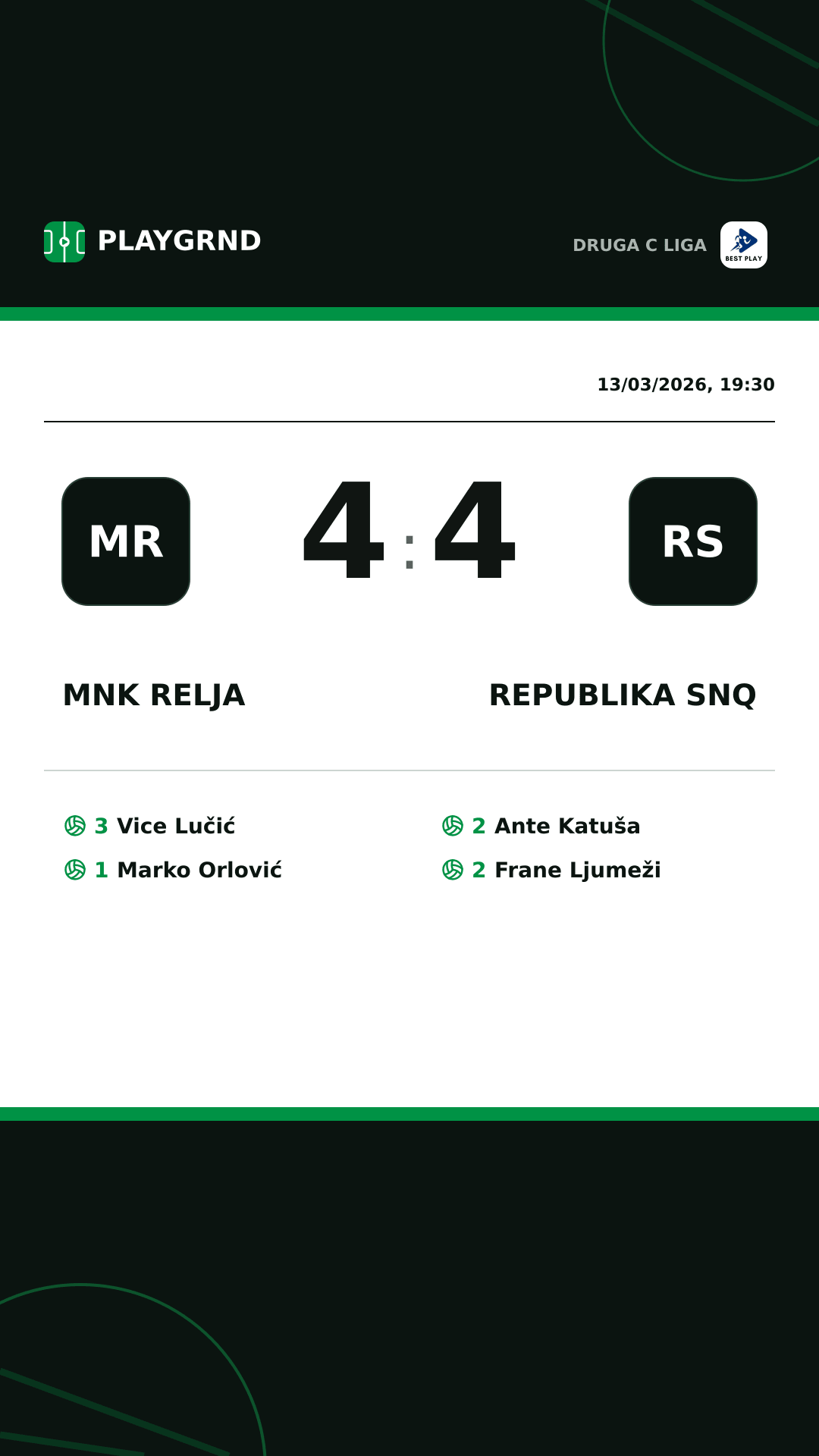Instagram artwork: MNK Relja 4:4 Republika SNQ