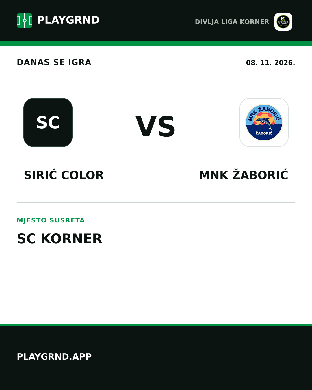 Instagram slika: Sirić Color vs MNK Žaborić