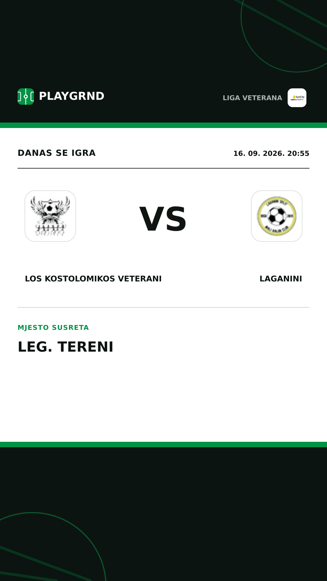 Instagram slika: Los Kostolomikos Veterani vs Laganini