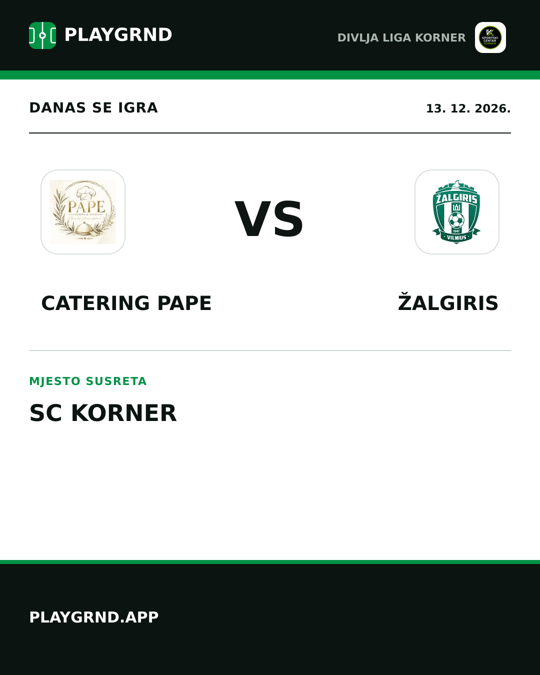 Instagram slika: Catering Pape vs Žalgiris