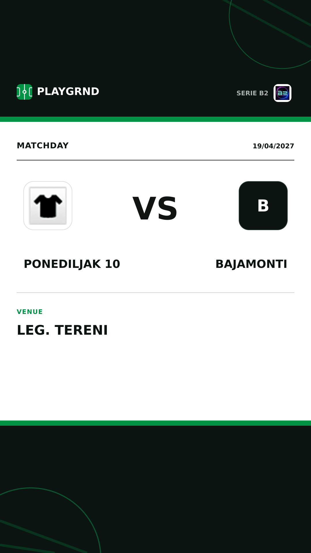 Instagram artwork: Ponediljak 10 vs Bajamonti