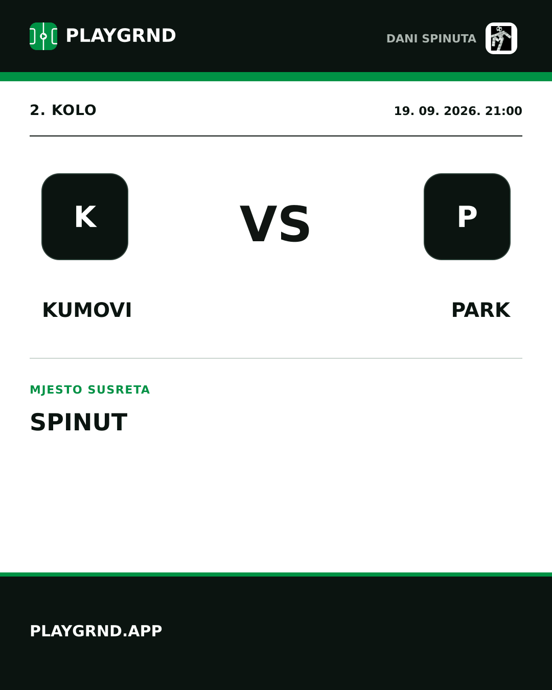 Instagram slika: Kumovi vs Park