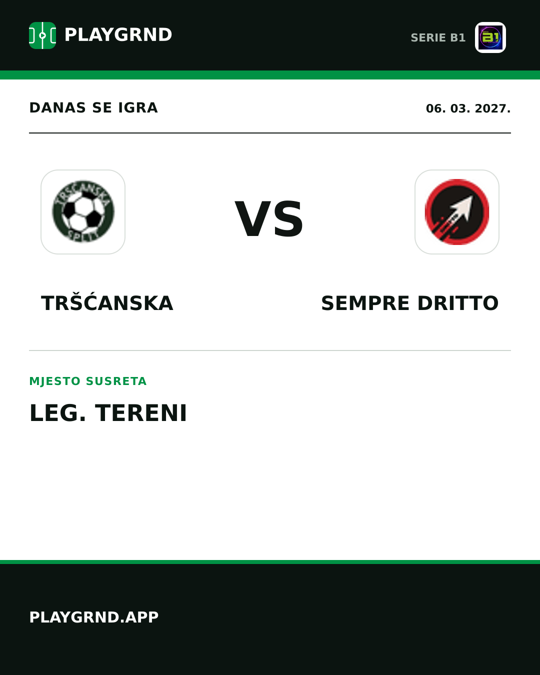 Instagram slika: Tršćanska vs Sempre Dritto