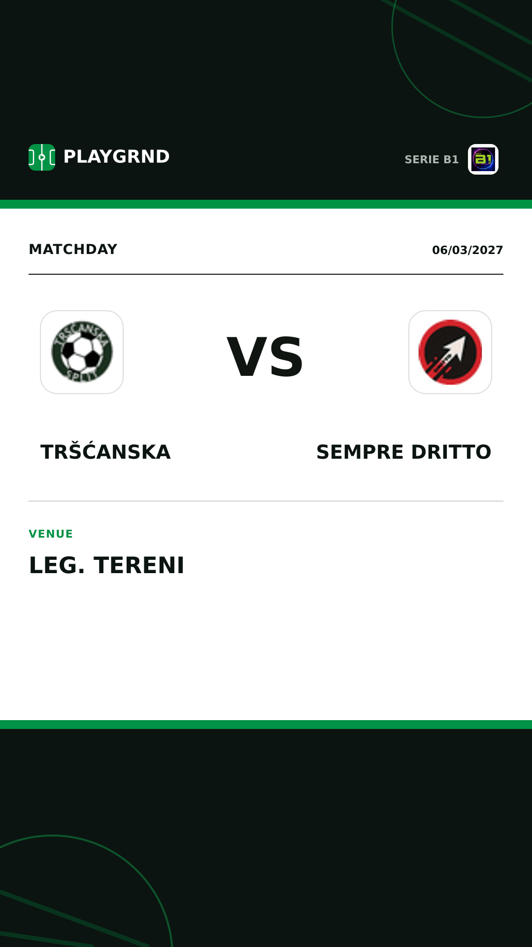 Instagram artwork: Tršćanska vs Sempre Dritto