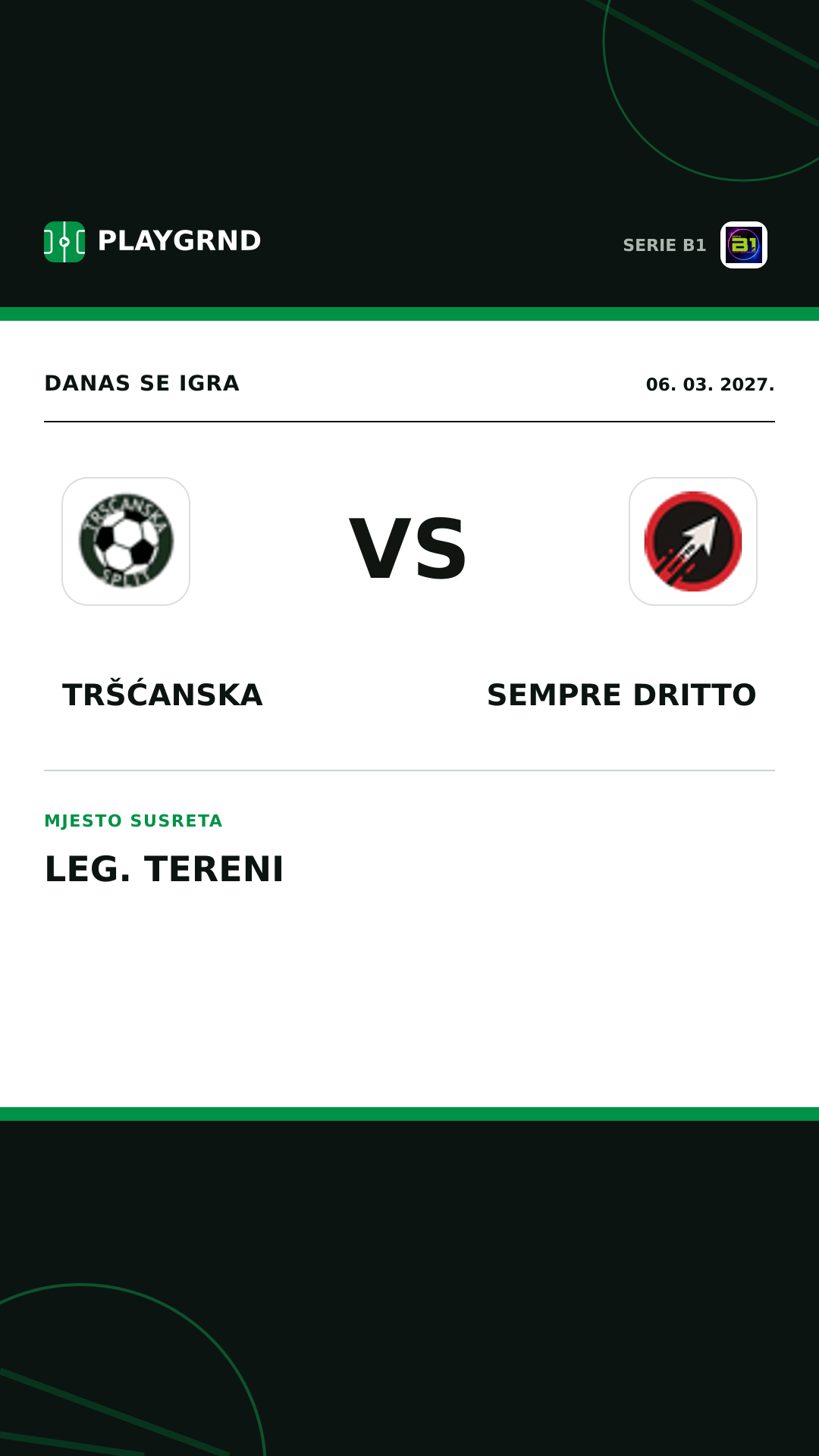 Instagram slika: Tršćanska vs Sempre Dritto