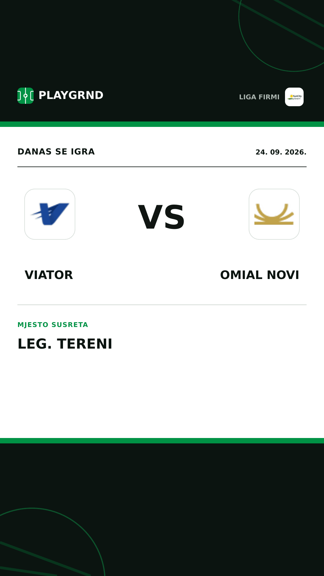Instagram slika: Viator vs Omial Novi