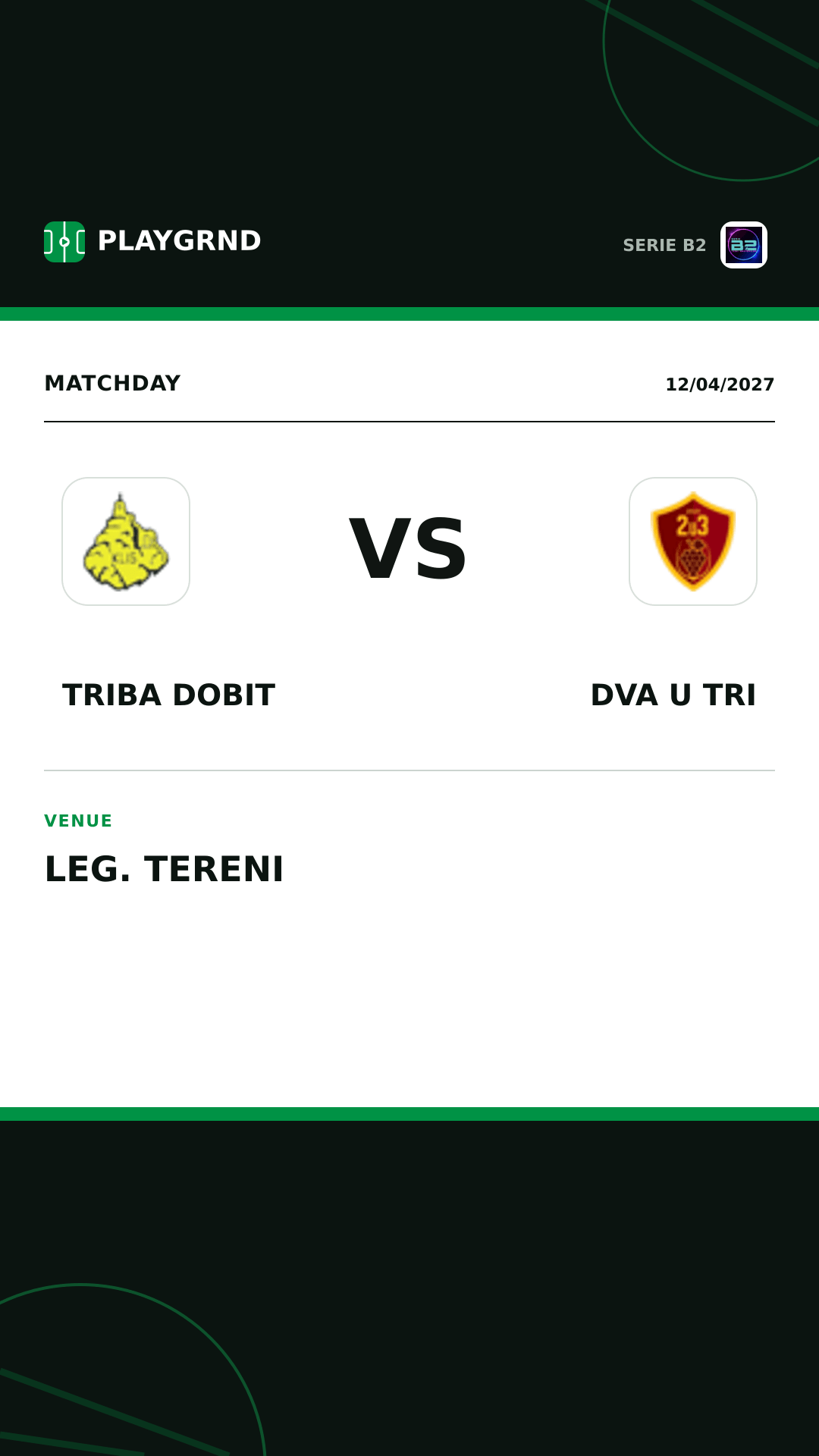 Instagram artwork: Triba Dobit vs Dva U Tri
