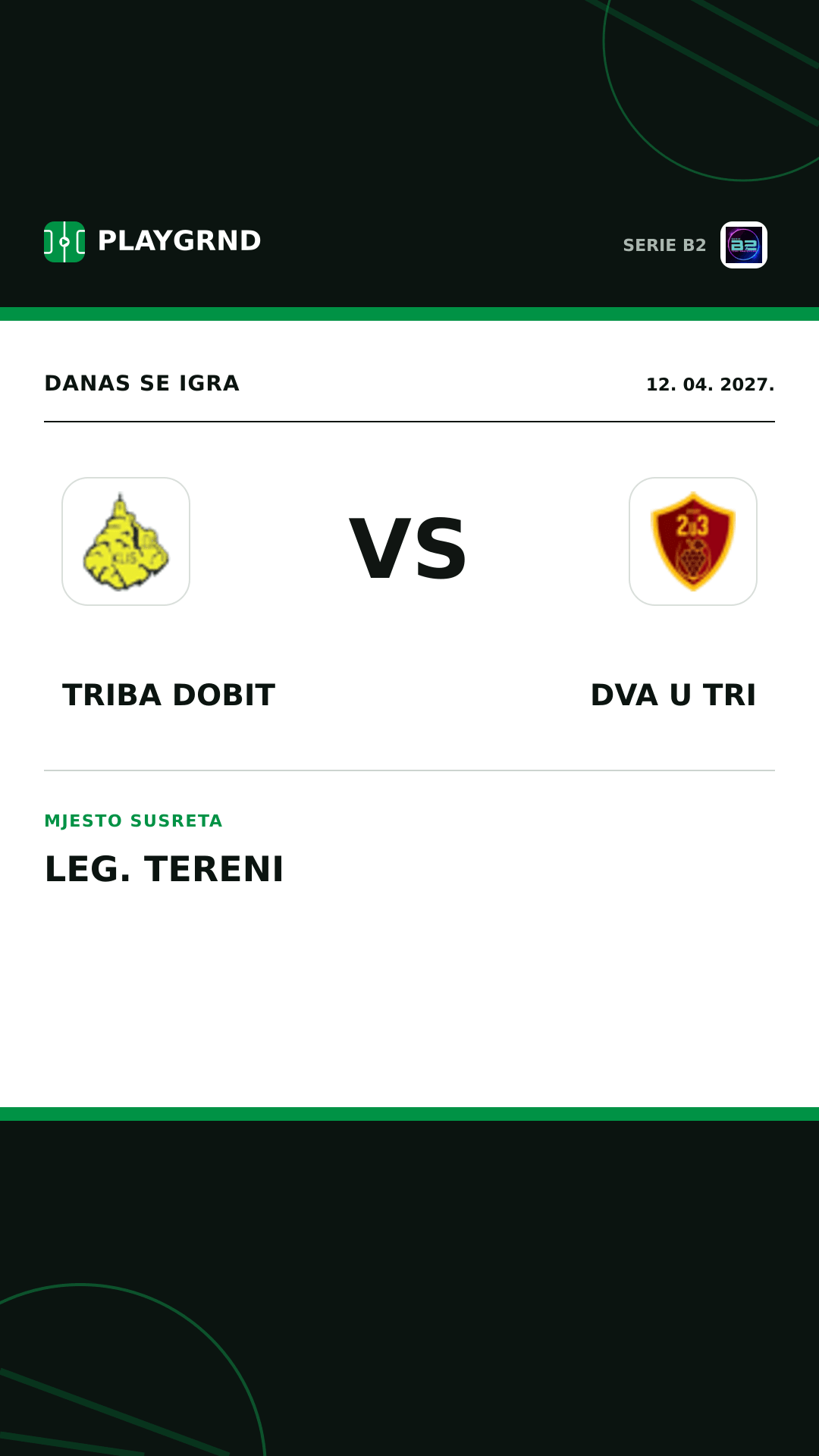 Instagram slika: Triba Dobit vs Dva U Tri