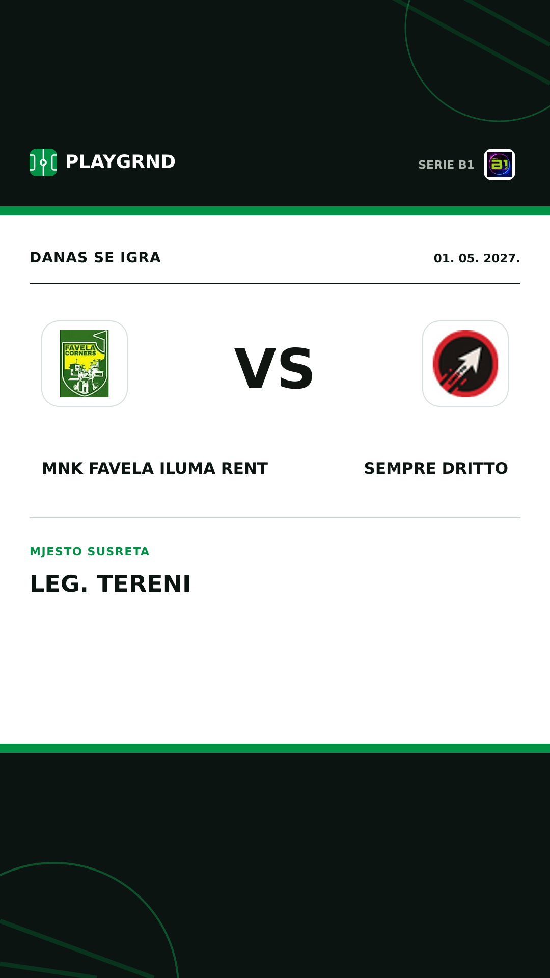 Instagram slika: MNK Favela Iluma Rent vs Sempre Dritto