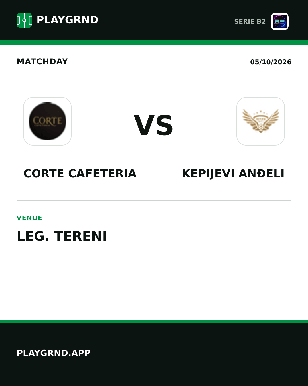 Instagram artwork: Corte Cafeteria vs Kepijevi Anđeli