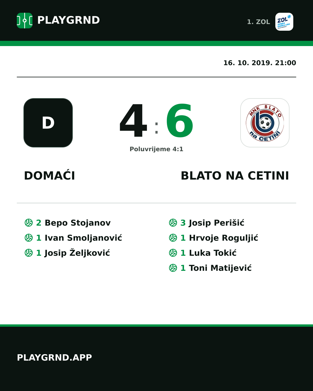Instagram slika: Domaći 4:6 Blato na Cetini