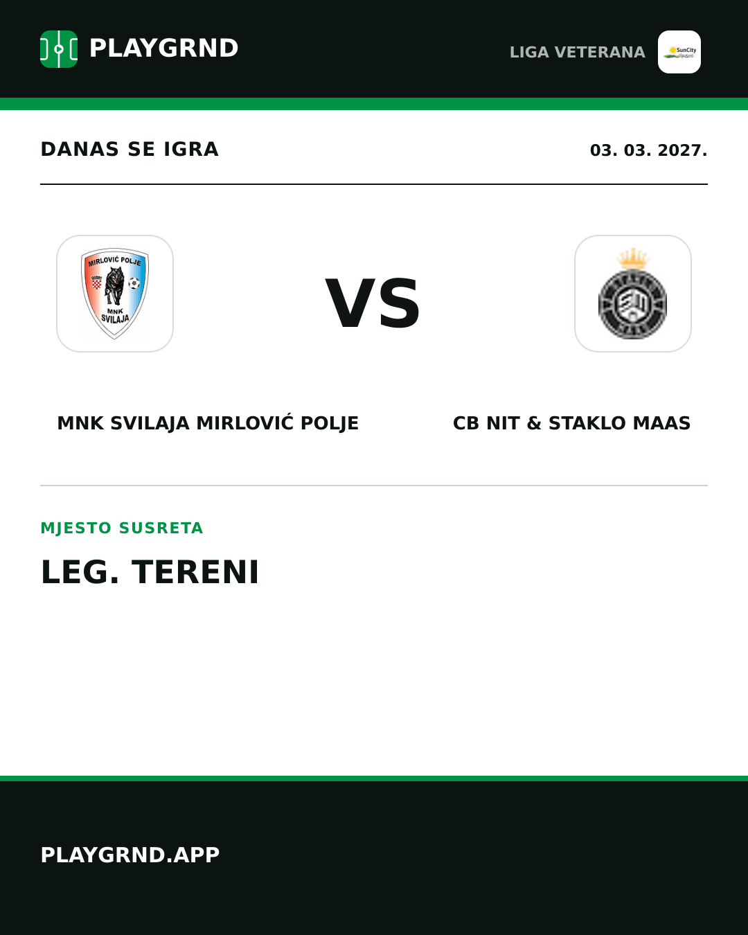 Instagram slika: MNK Svilaja Mirlović Polje vs CB Nit & Staklo Maas