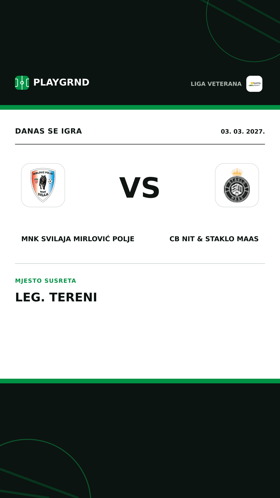 Instagram slika: MNK Svilaja Mirlović Polje vs CB Nit & Staklo Maas