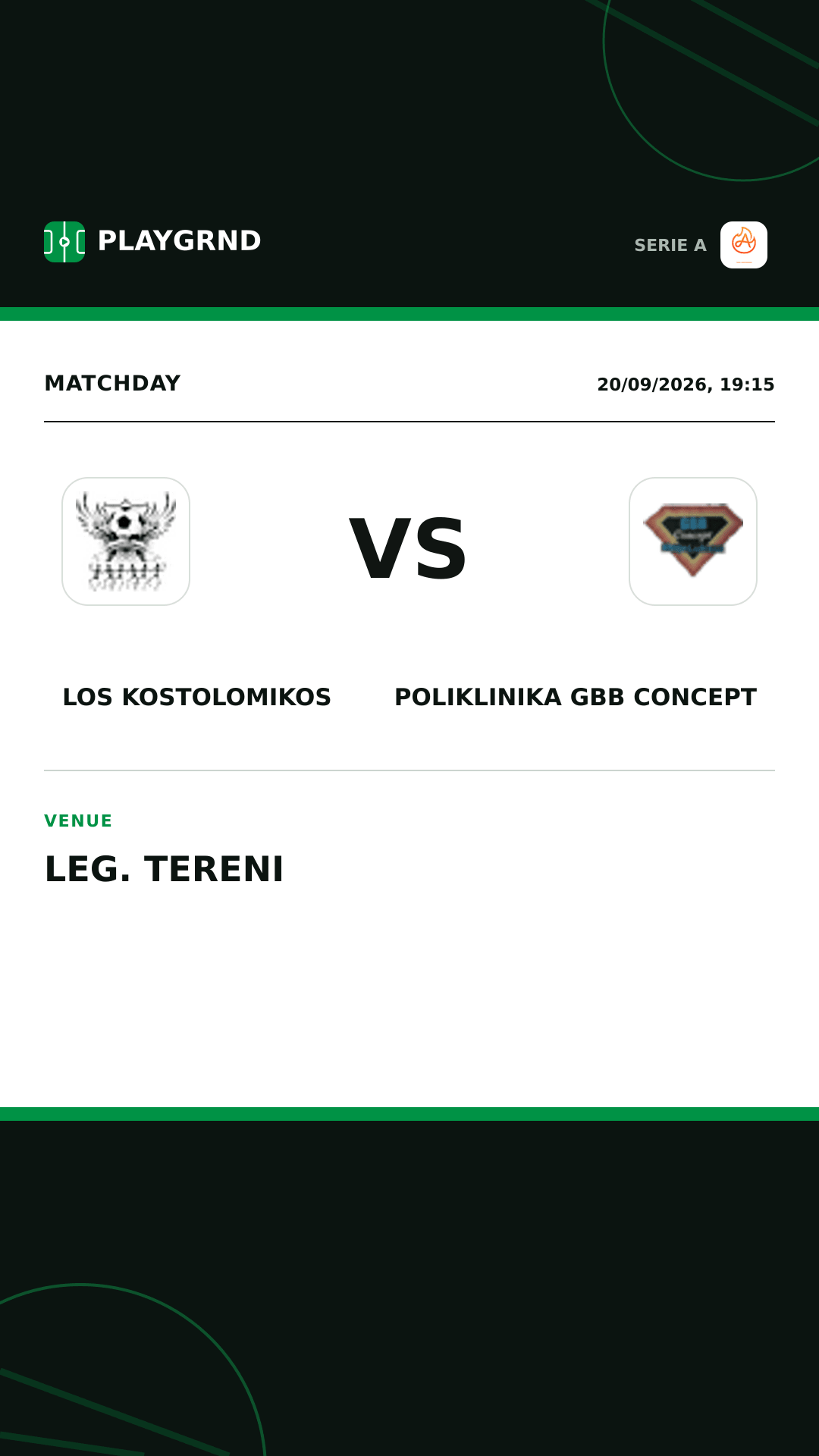 Instagram artwork: Los Kostolomikos vs Poliklinika Gbb Concept