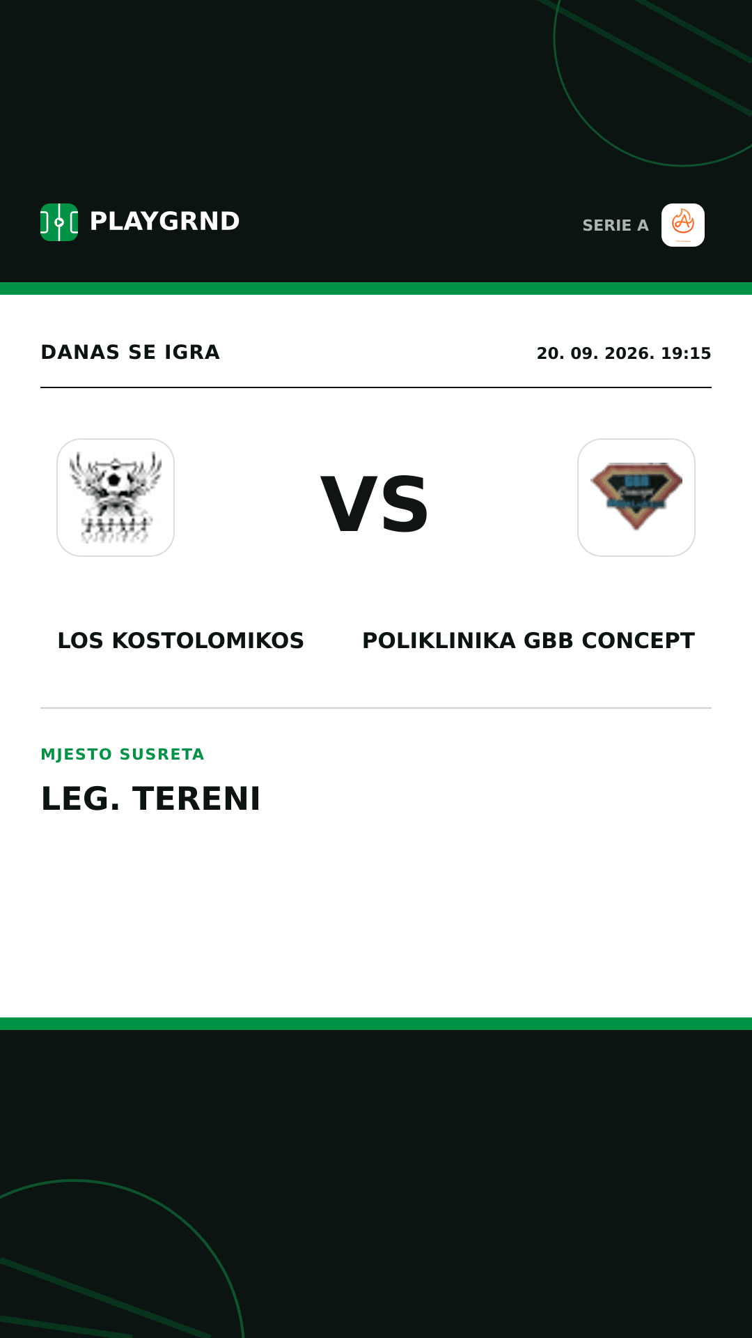 Instagram slika: Los Kostolomikos vs Poliklinika Gbb Concept