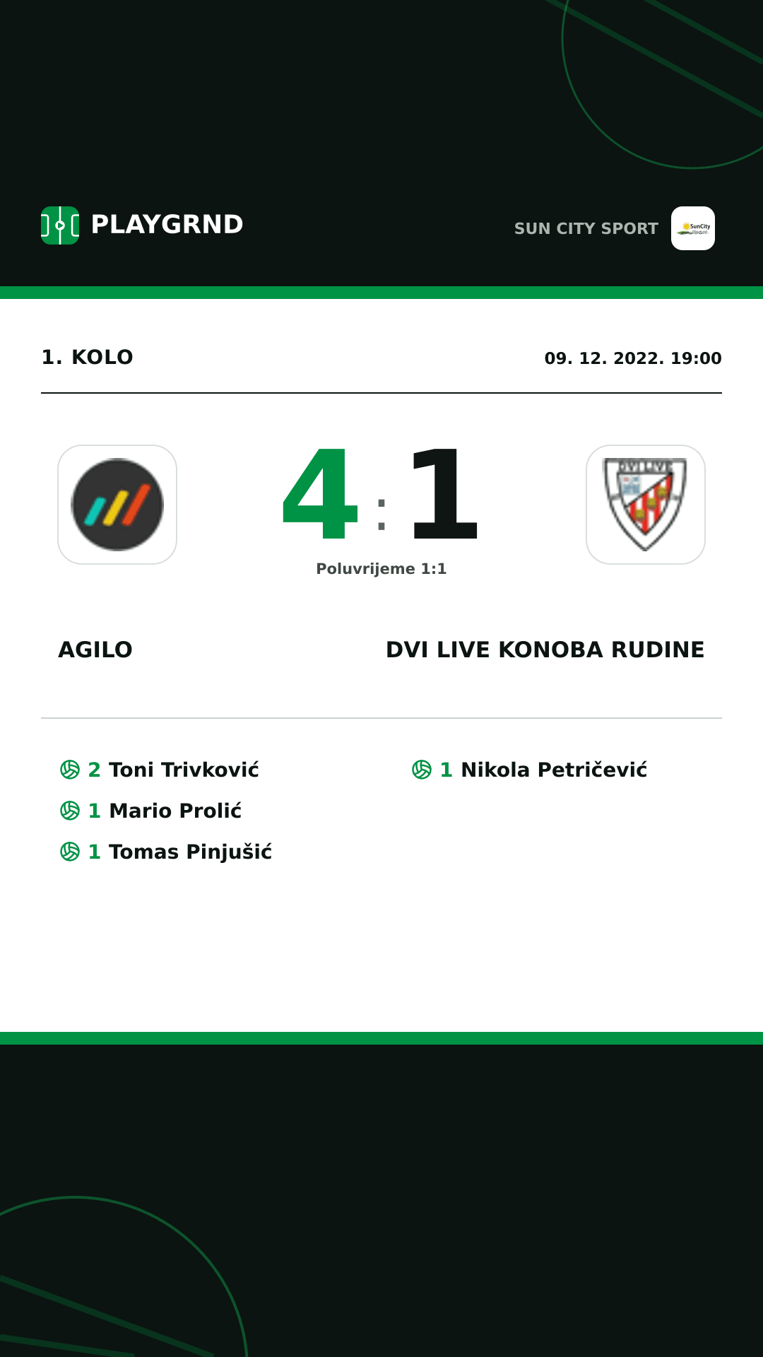 Instagram slika: Agilo 4:1 Dvi Live Konoba Rudine