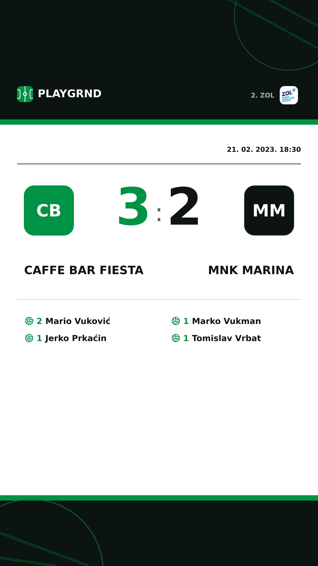 Instagram slika: Caffe bar Fiesta 3:2 MNK Marina