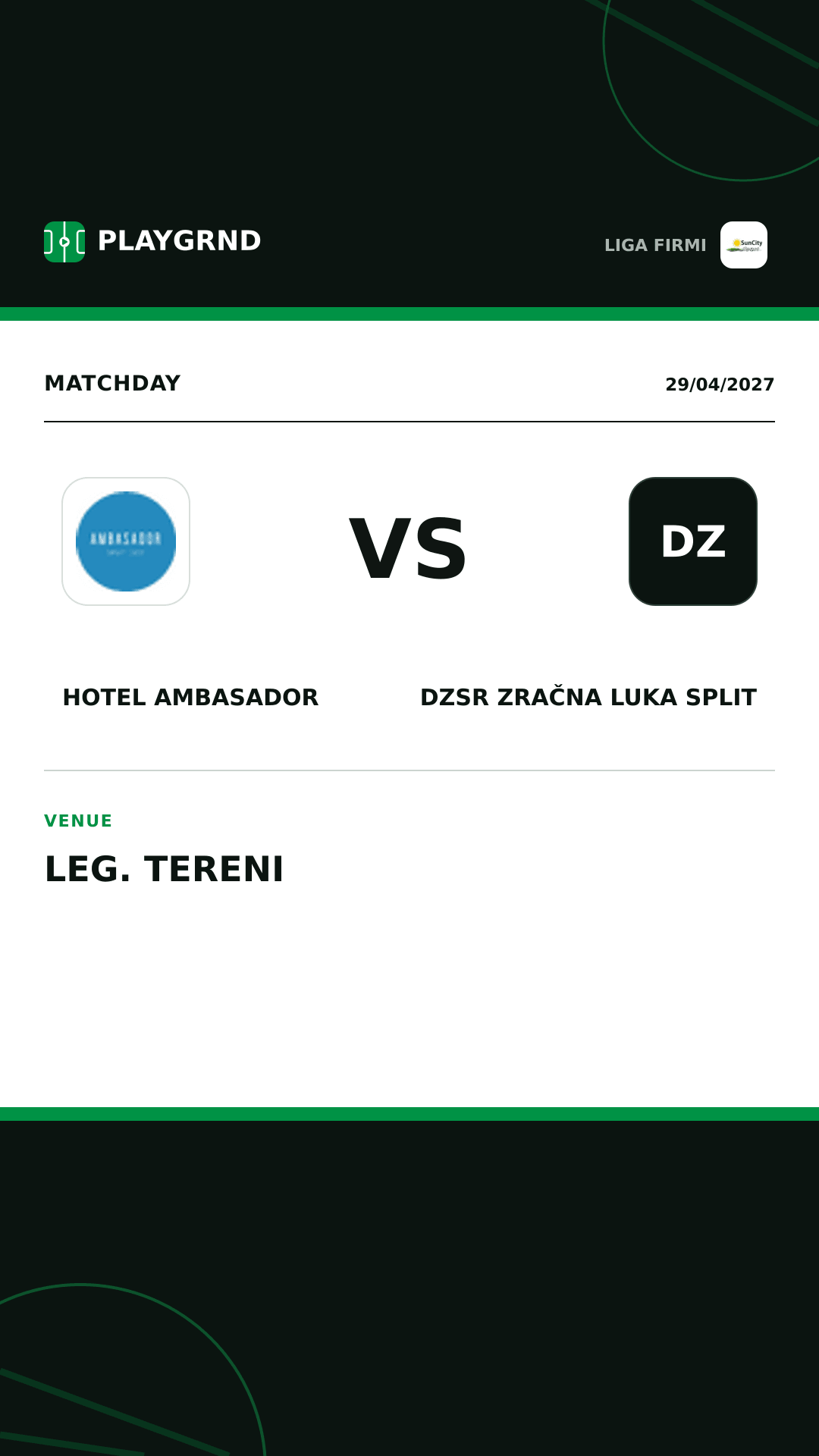 Instagram artwork: Hotel Ambasador vs DZSR Zračna Luka Split