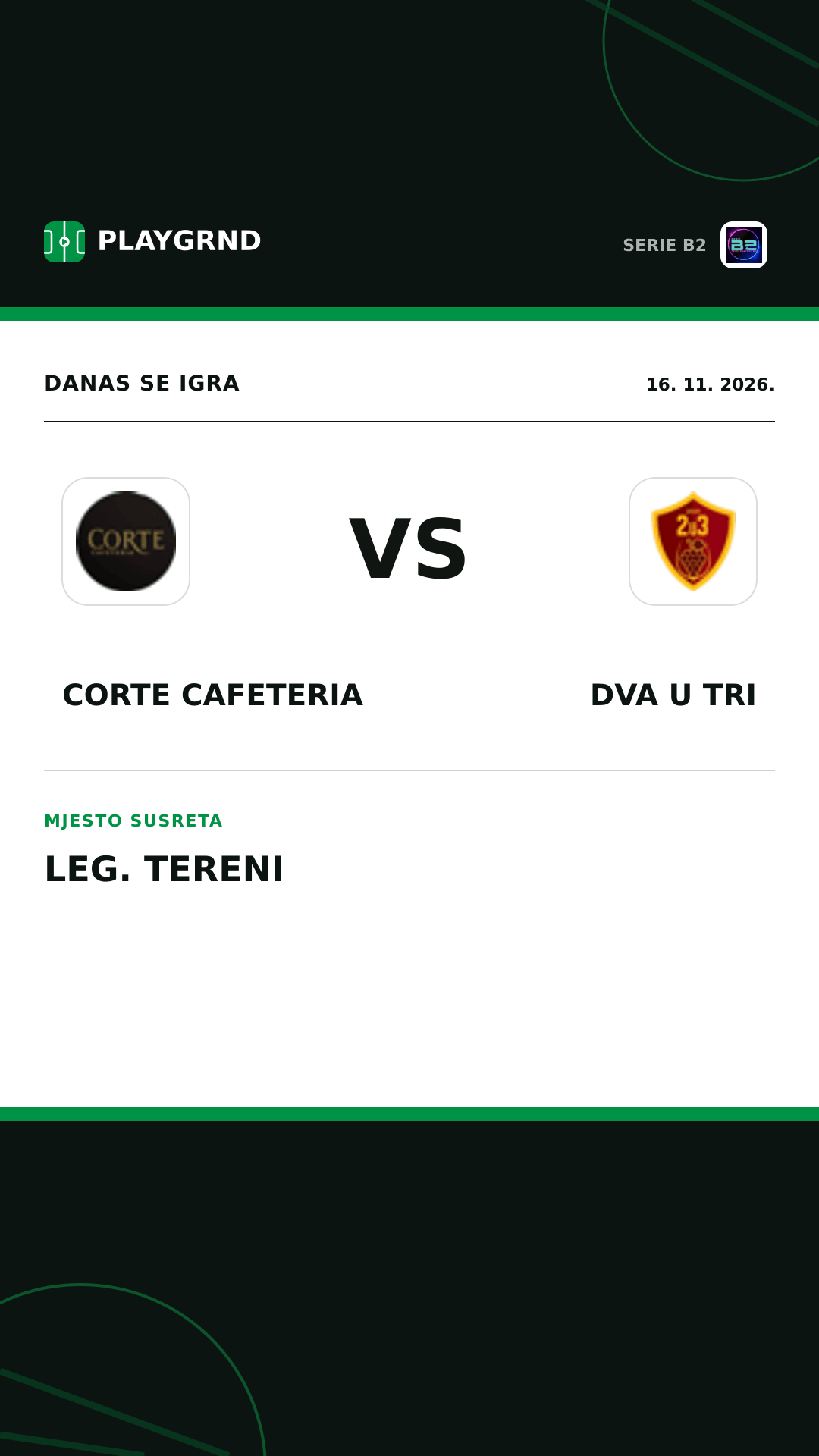 Instagram slika: Corte Cafeteria vs Dva U Tri