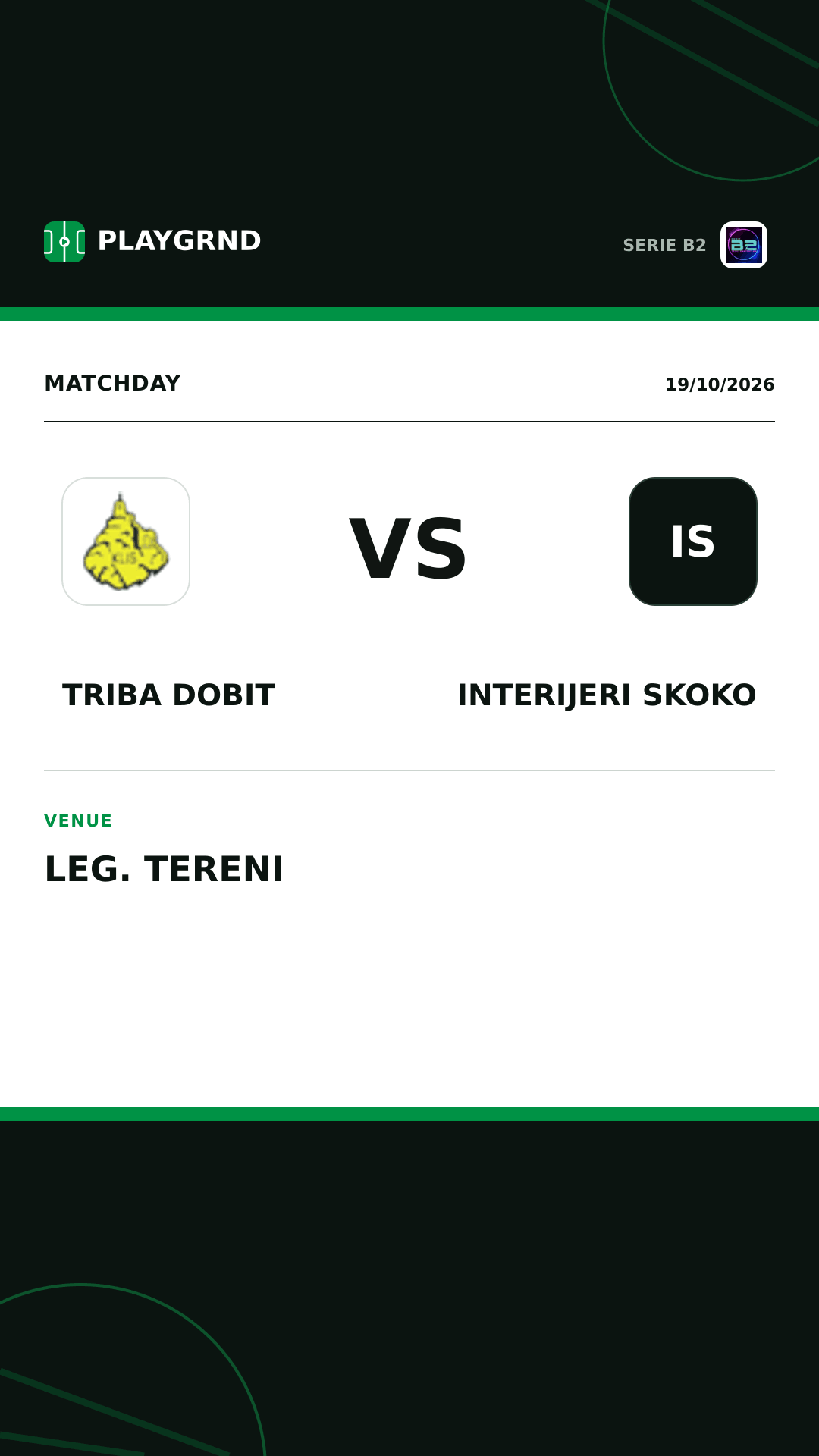 Instagram artwork: Triba Dobit vs Interijeri Skoko