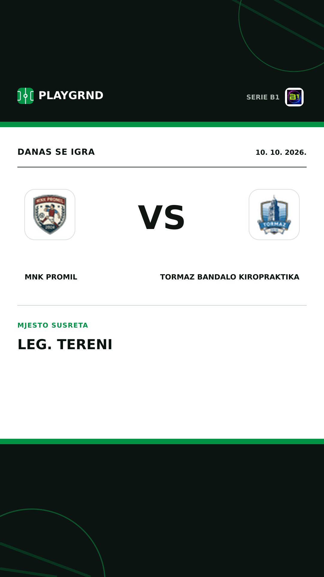 Instagram slika: Mnk Promil vs Tormaz Bandalo Kiropraktika