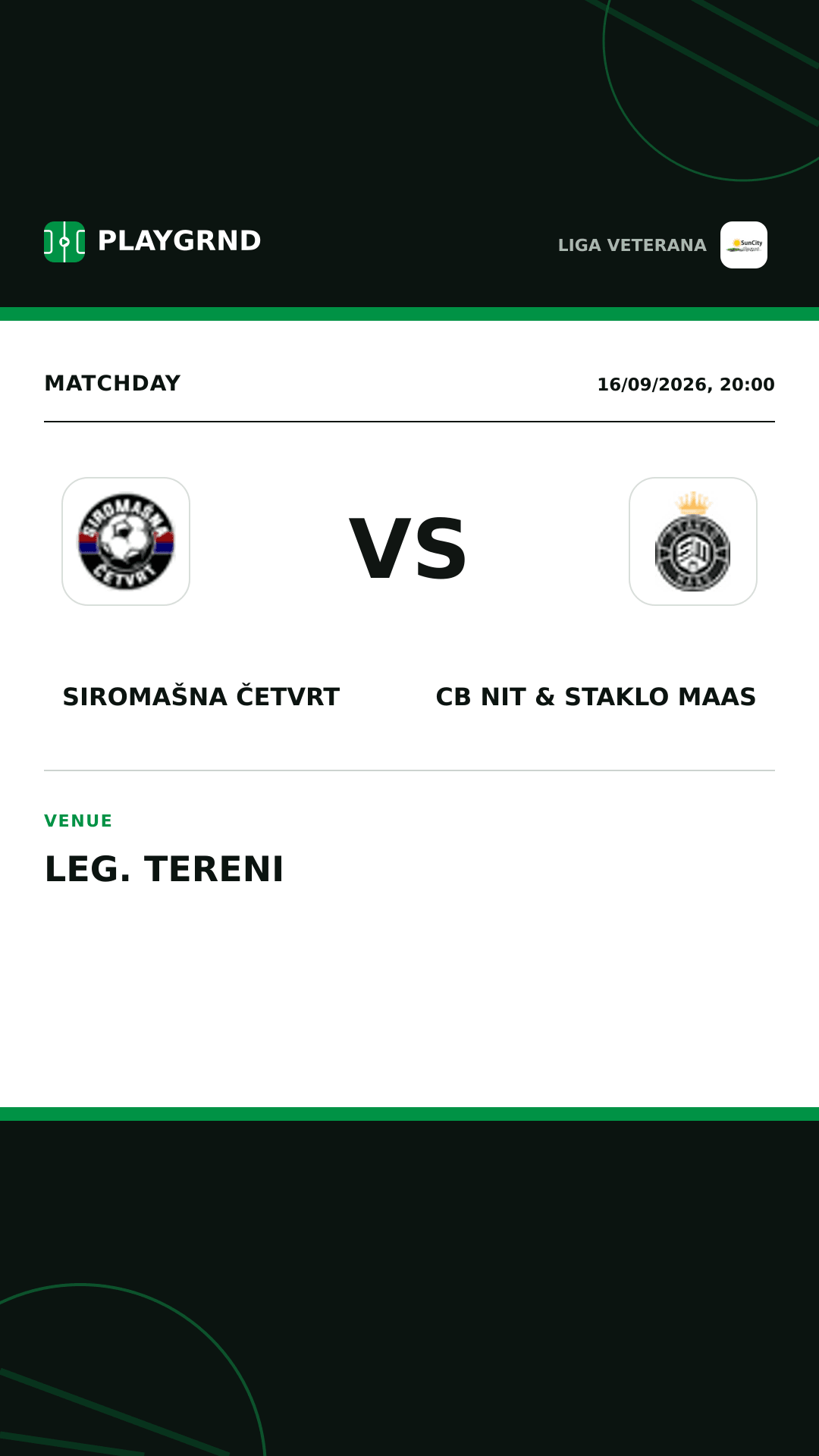 Instagram artwork: Siromašna Četvrt vs CB Nit & Staklo Maas