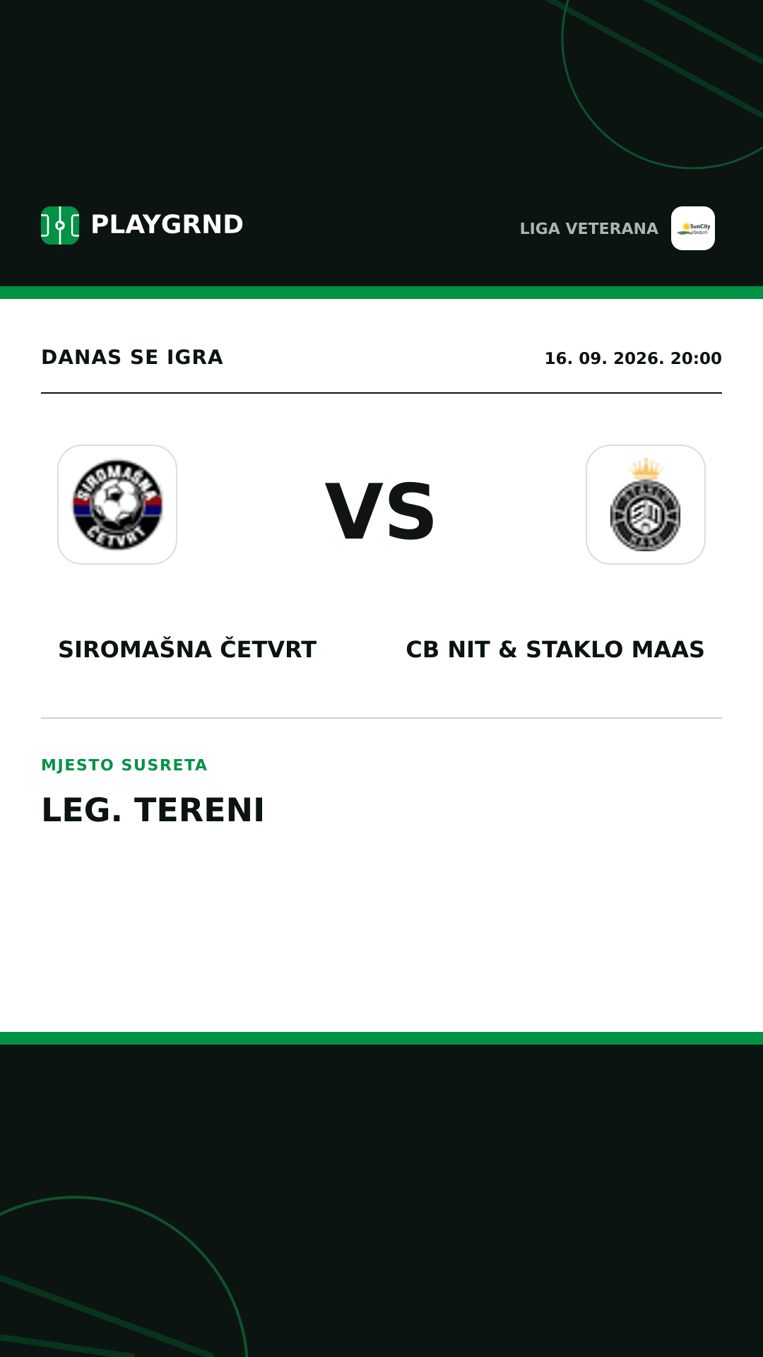 Instagram slika: Siromašna Četvrt vs CB Nit & Staklo Maas