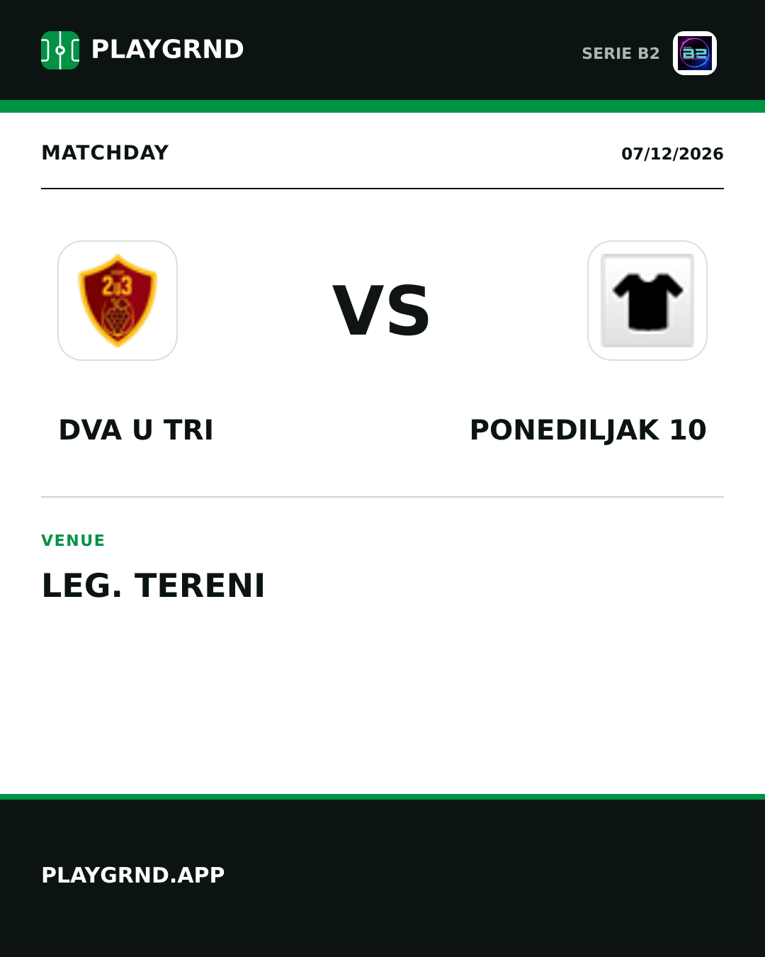 Instagram artwork: Dva U Tri vs Ponediljak 10