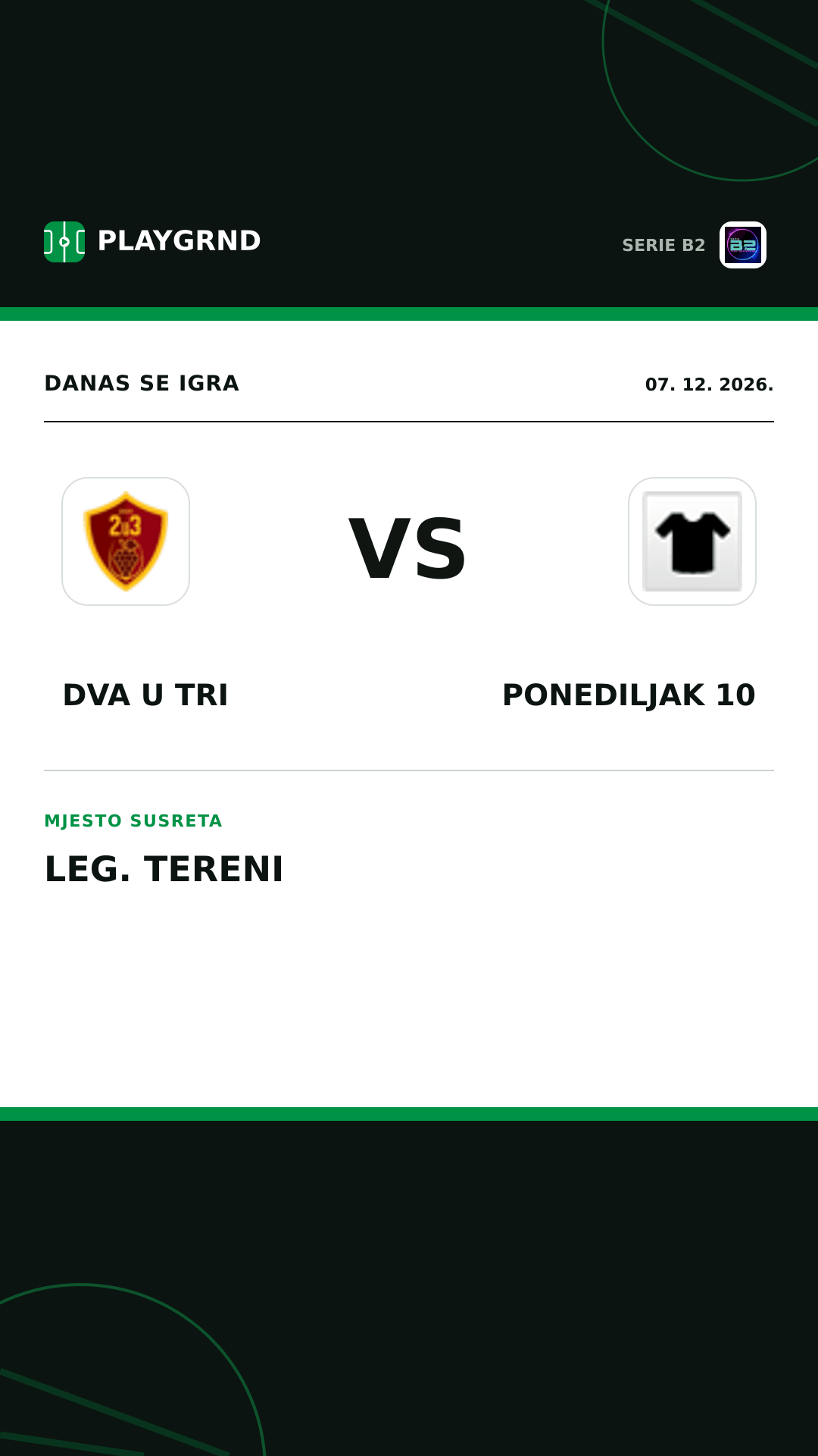 Instagram slika: Dva U Tri vs Ponediljak 10