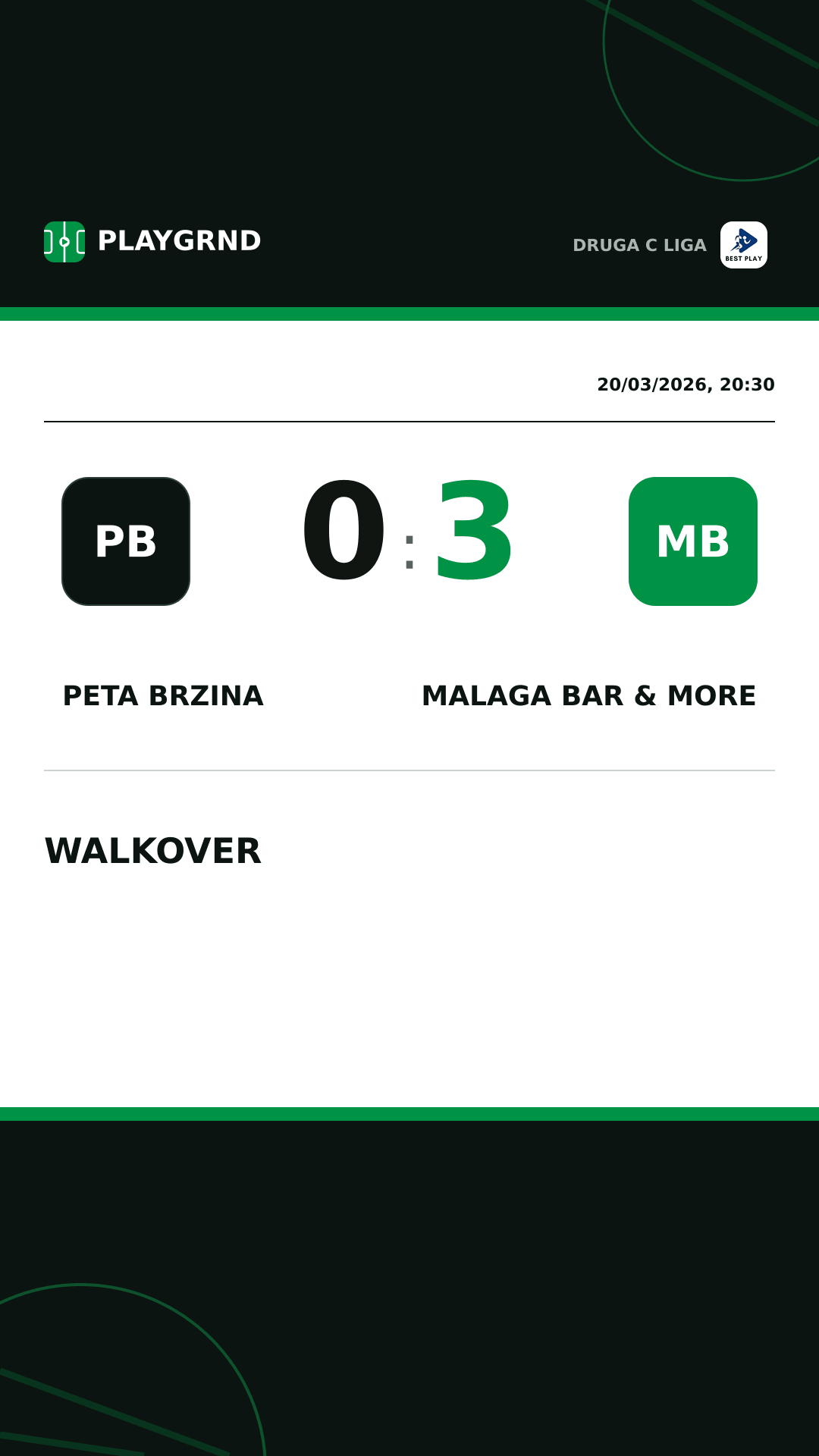 Instagram artwork: Peta Brzina 0:3 Malaga Bar & More