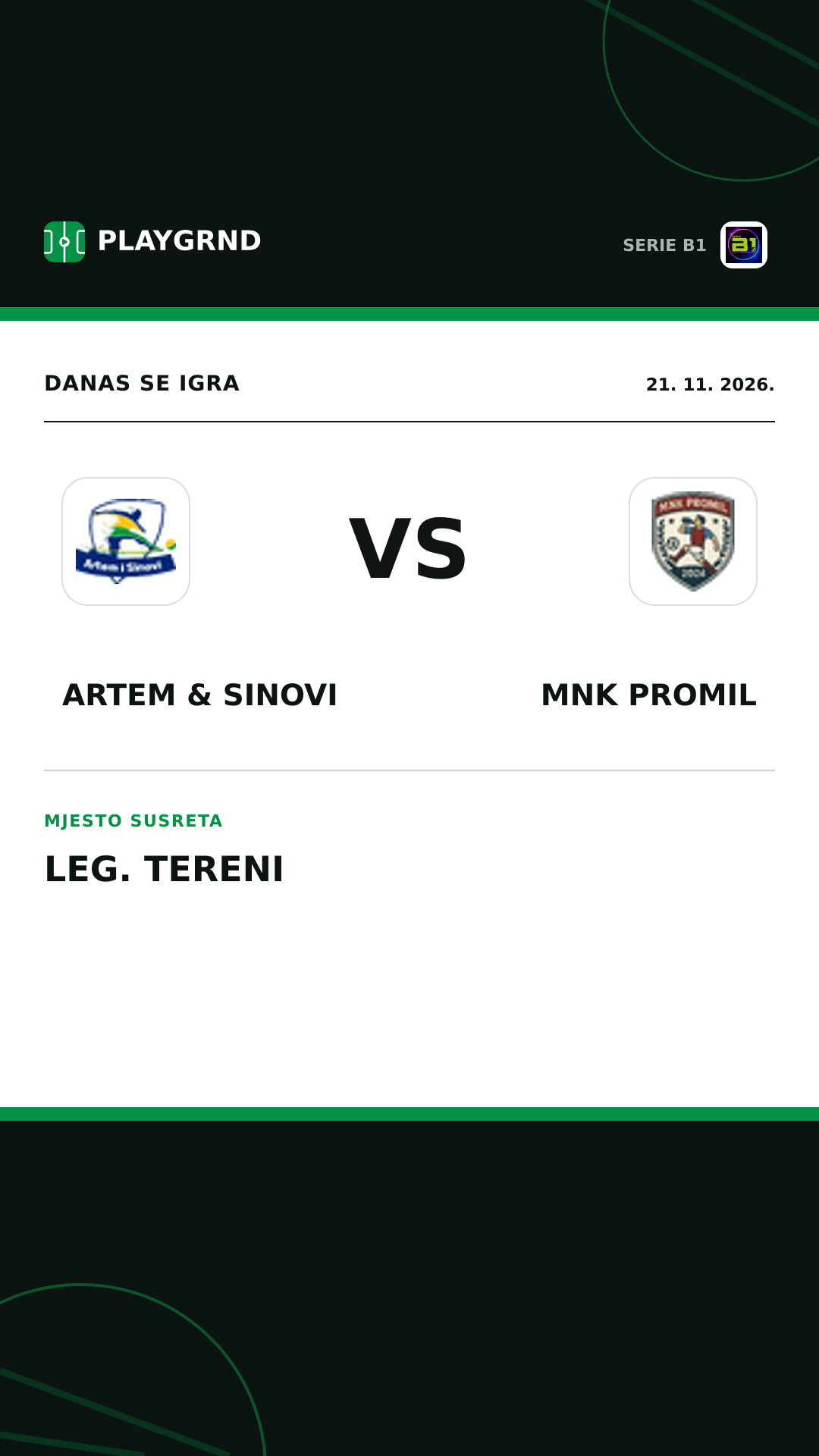 Instagram slika: Artem & Sinovi vs Mnk Promil
