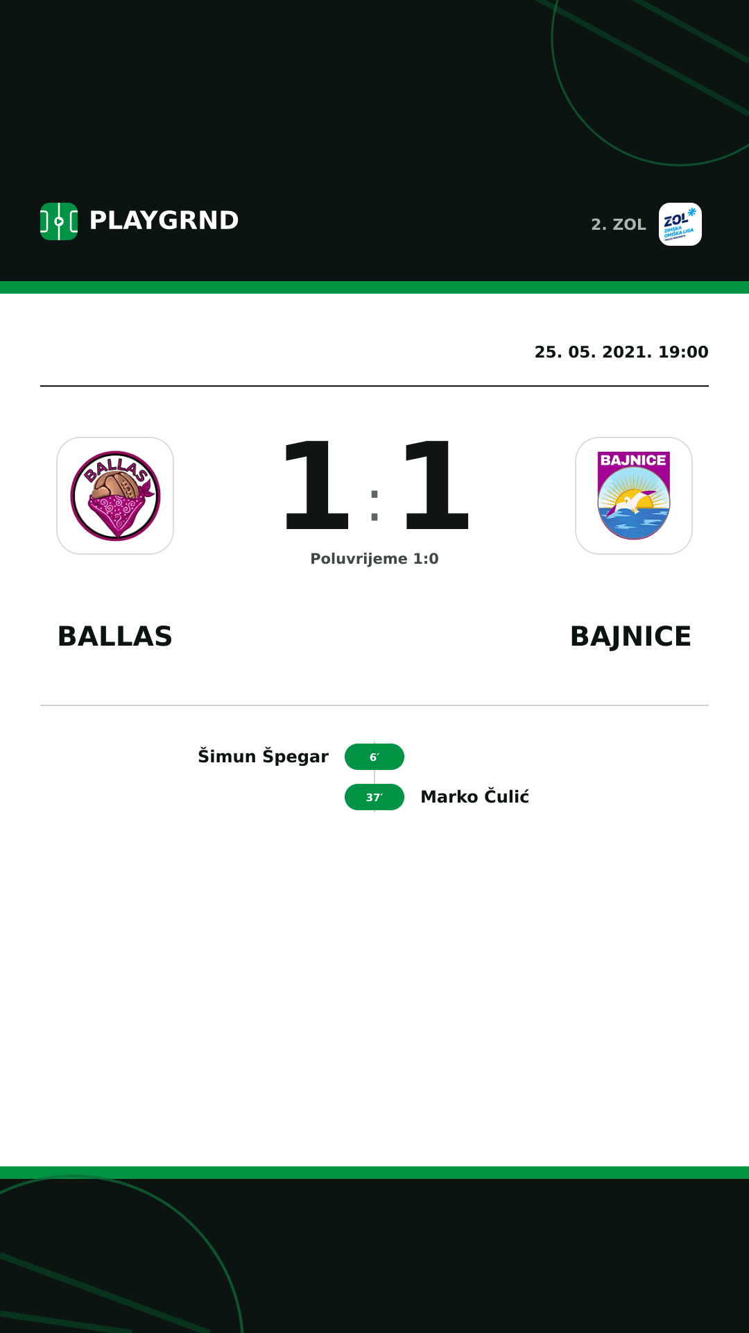 Instagram slika: Ballas 1:1 Bajnice
