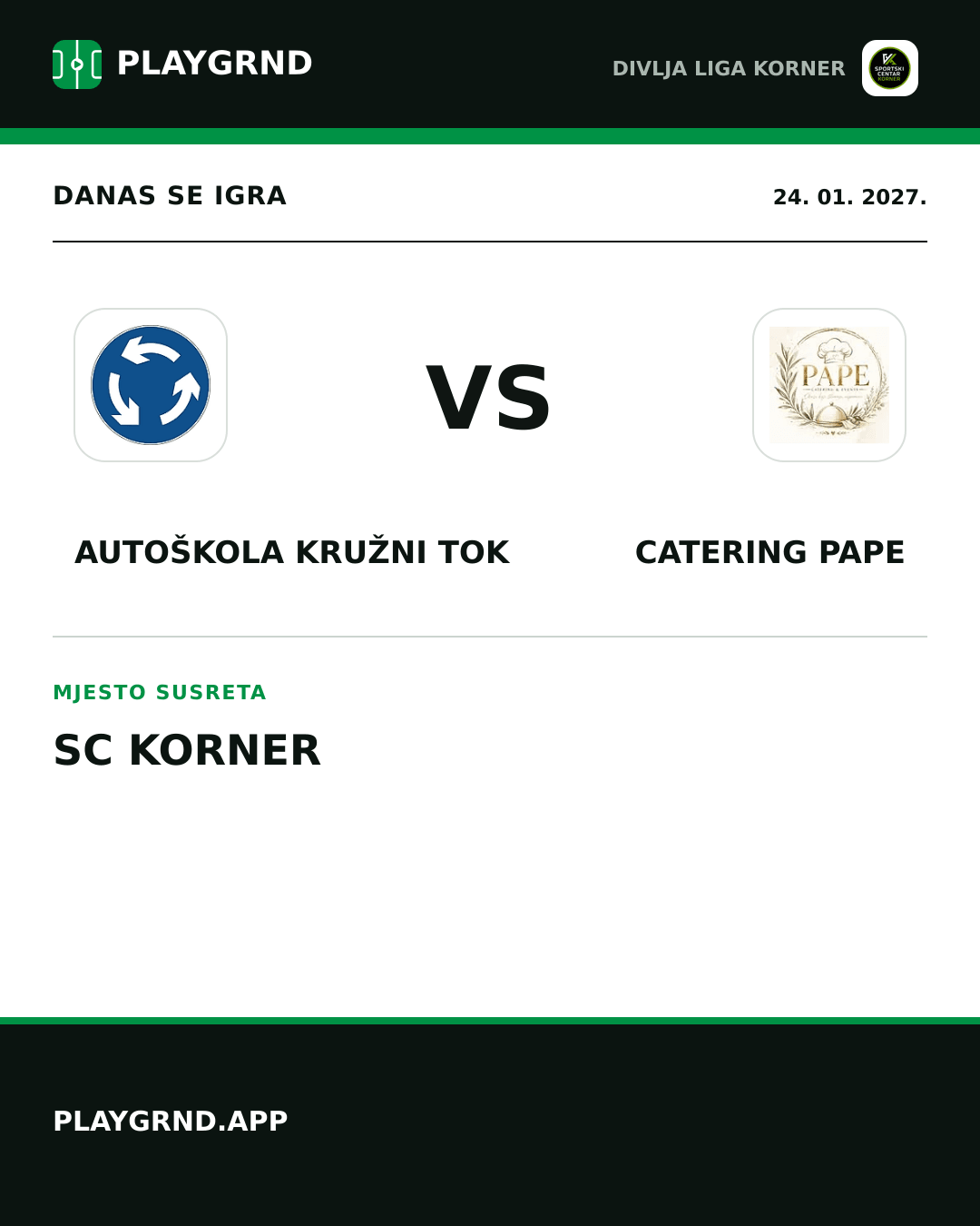 Instagram slika: Autoškola Kružni tok vs Catering Pape