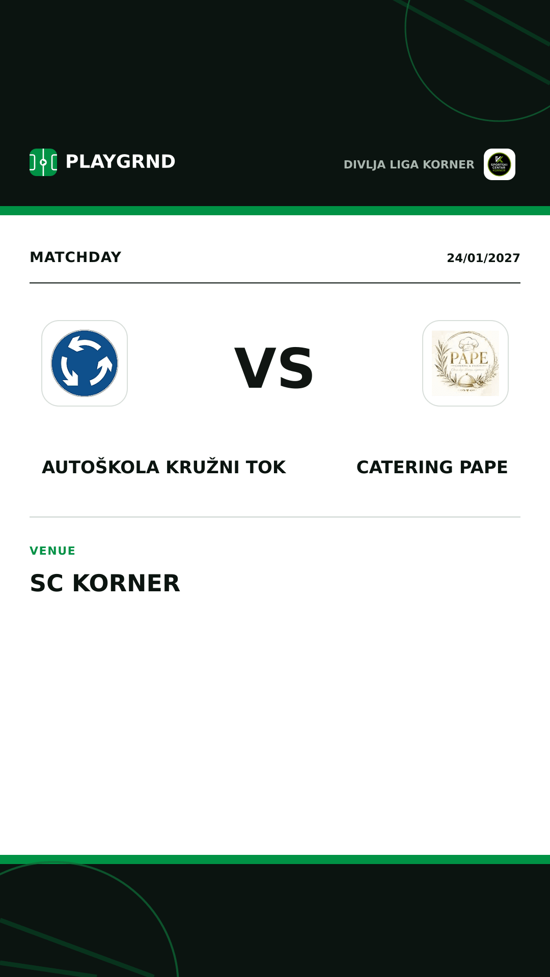 Instagram artwork: Autoškola Kružni tok vs Catering Pape