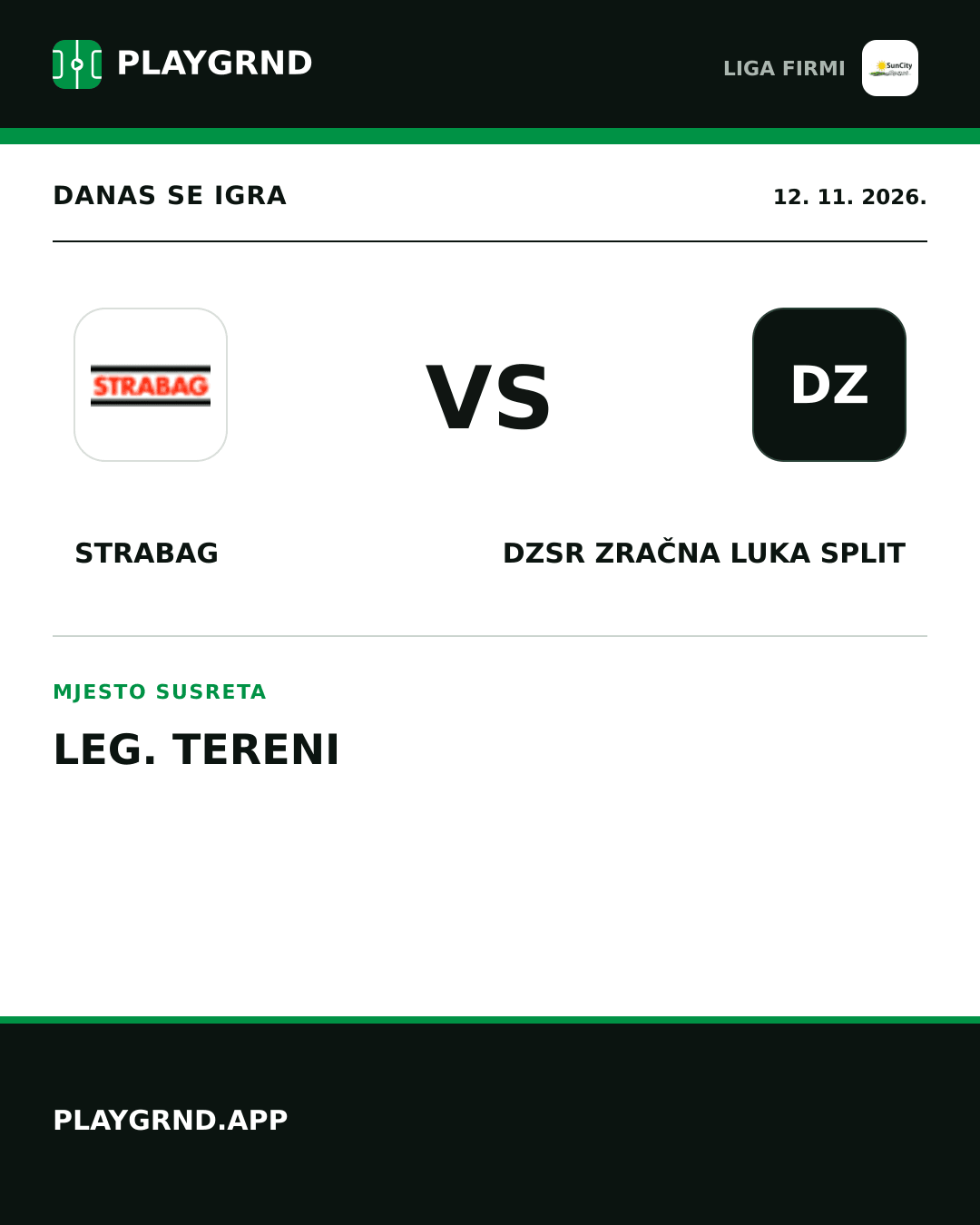 Instagram slika: Strabag vs DZSR Zračna Luka Split