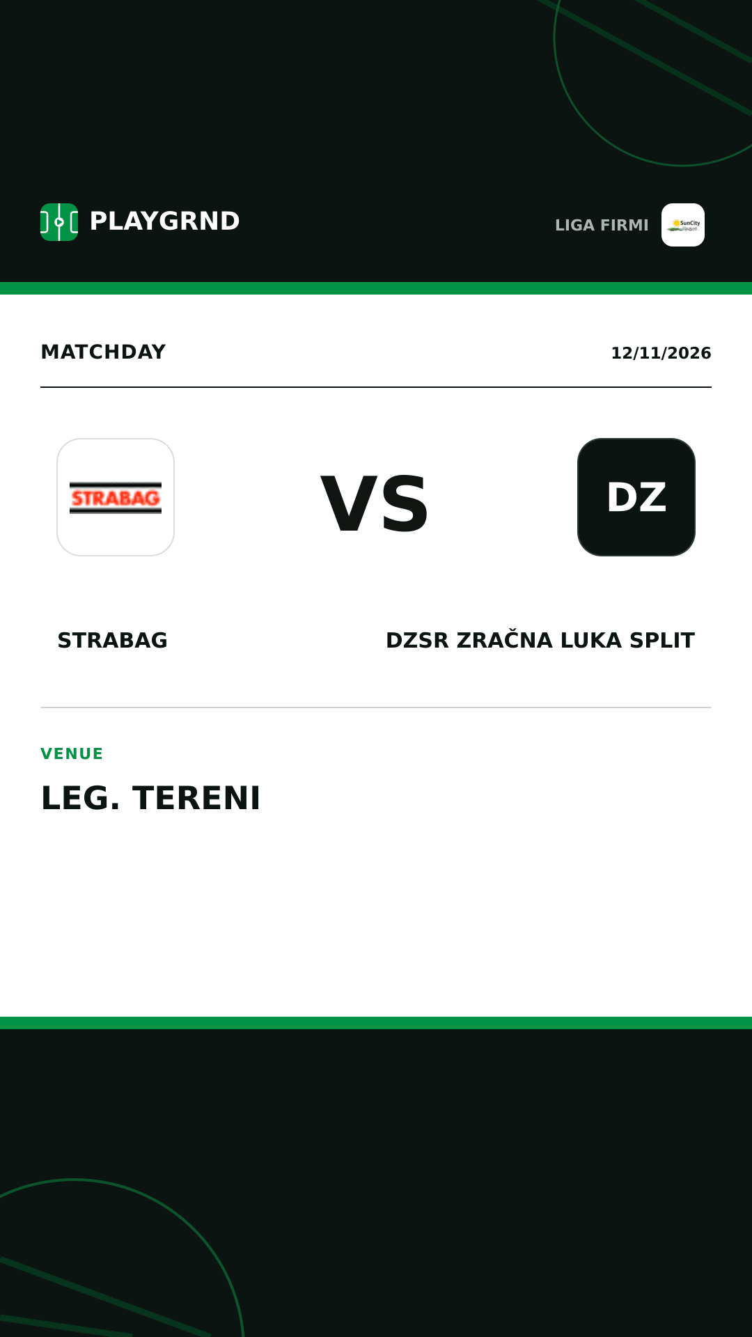 Instagram artwork: Strabag vs DZSR Zračna Luka Split